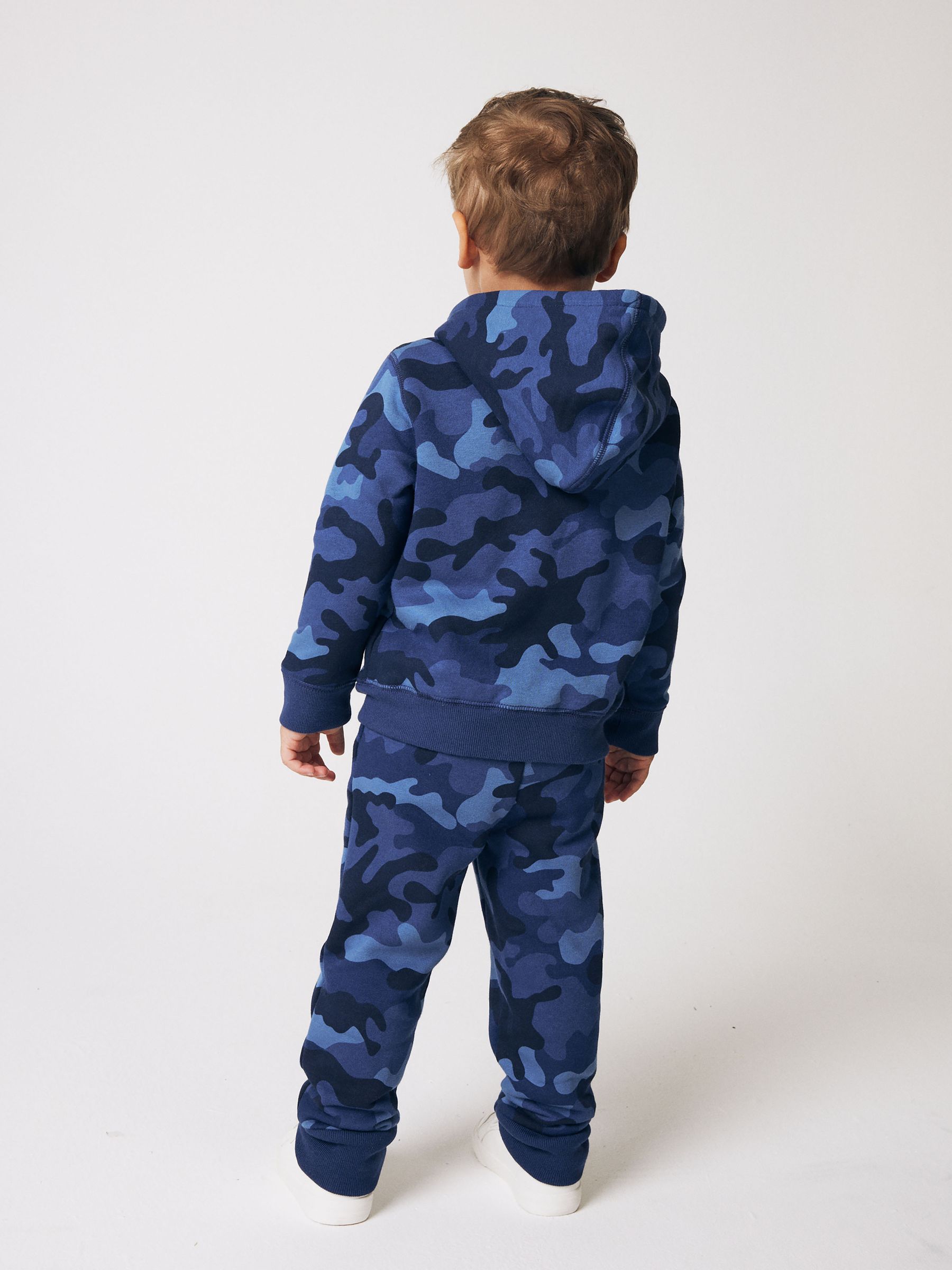 Blue camo Logo Pull On Fleece-Lined Joggers - Image 2 of 5