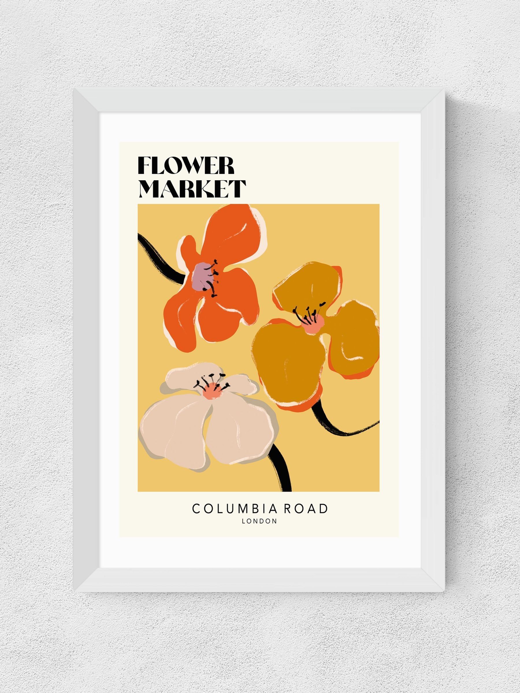 East End Prints White Columbia Road Wall Art Print by Luxe Poster Co - Image 2 of 2 East End Prints White Columbia Road Wall Art Print by Luxe Poster Co - Image 2 of 2