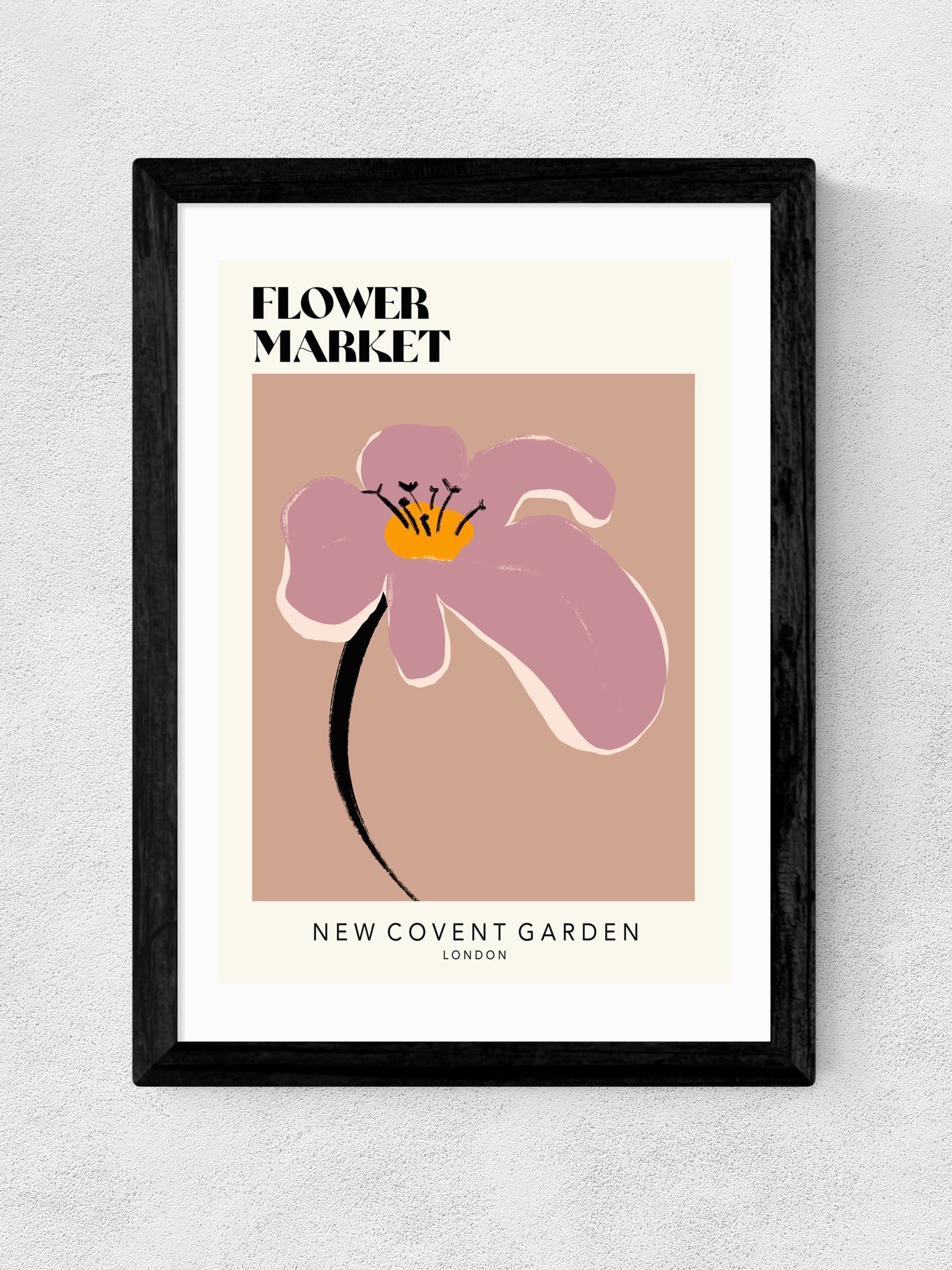 East End Prints Black New Covent Garden Wall Art Print by Luxe Poster Co - Image 2 of 2 East End Prints Black New Covent Garden Wall Art Print by Luxe Poster Co - Image 2 of 2