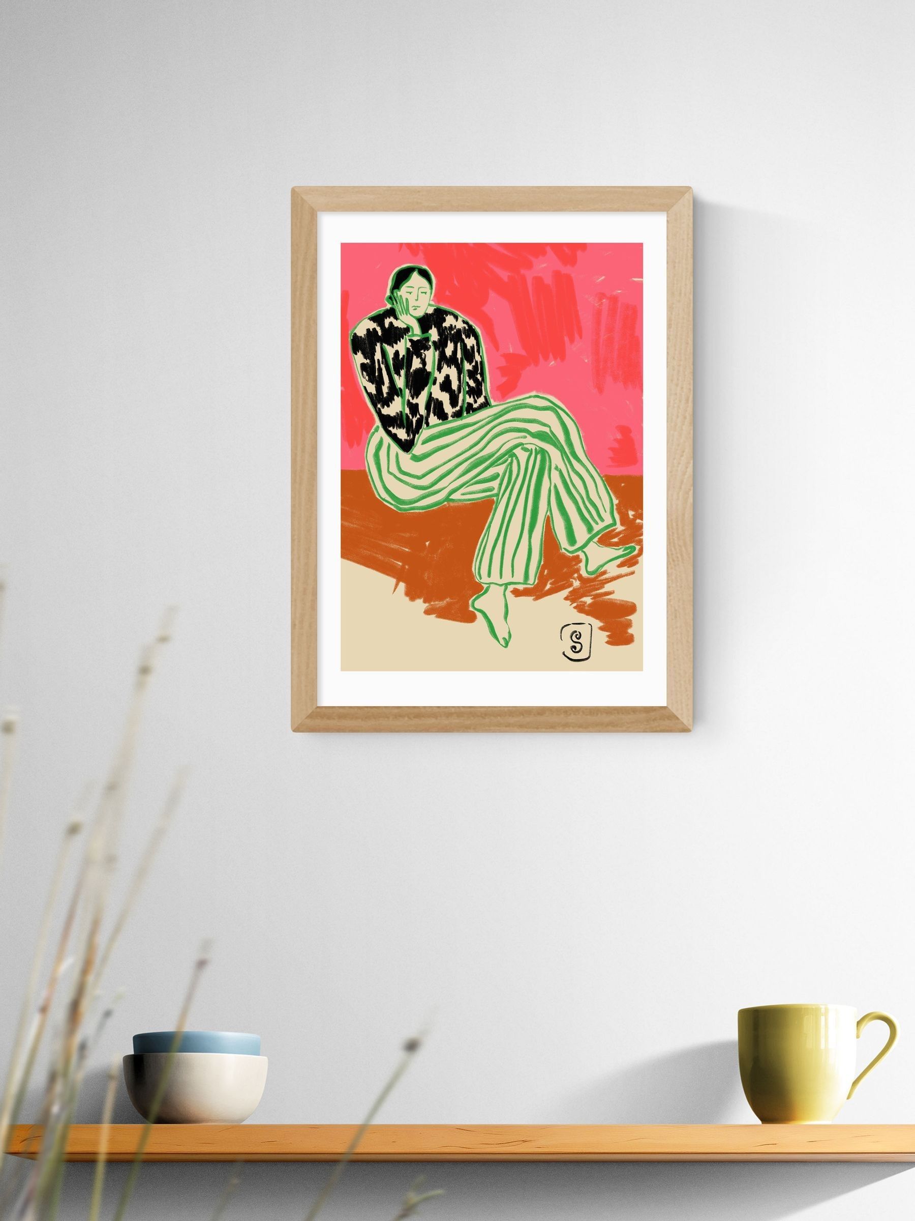 East End Prints Oak Calm Wall Art Print by Sandra Poliakov - Image 1 of 2