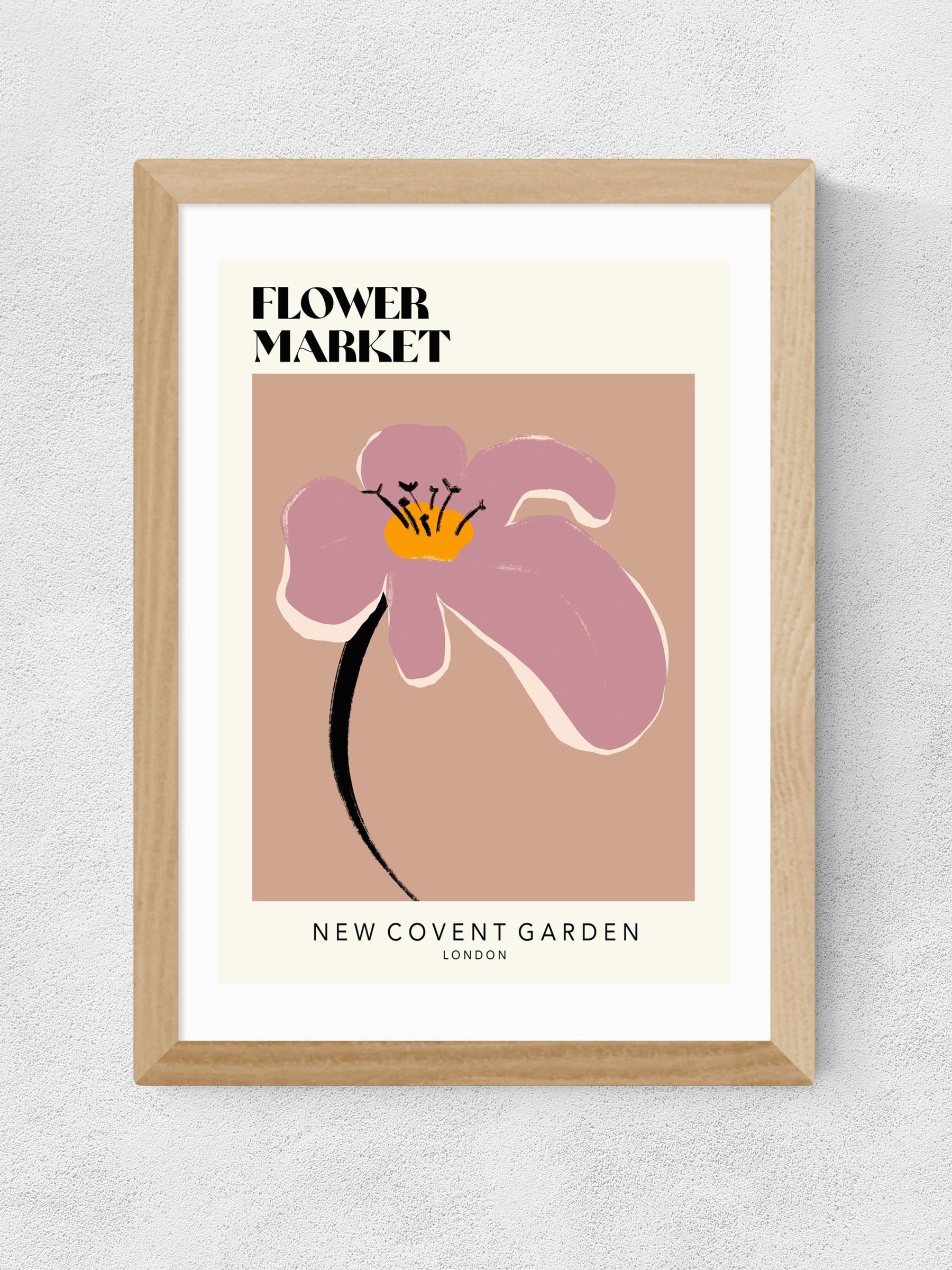East End Prints Oak New Covent Garden Wall Art Print by Luxe Poster Co - Image 2 of 2