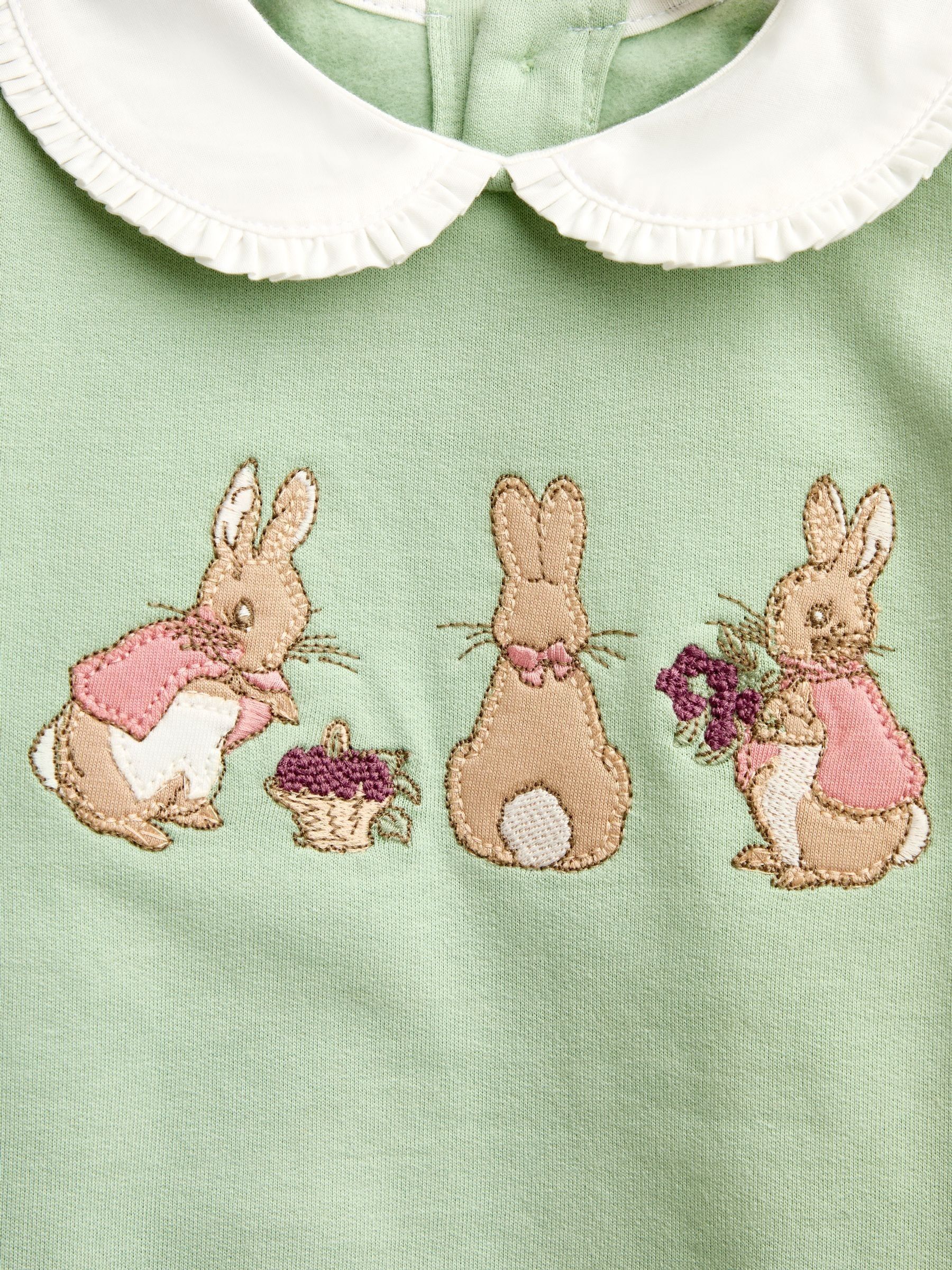 Sage Green Floral Peter Rabbit™ Flopsy Sweatshirt & Legging Set - Image 9 of 10