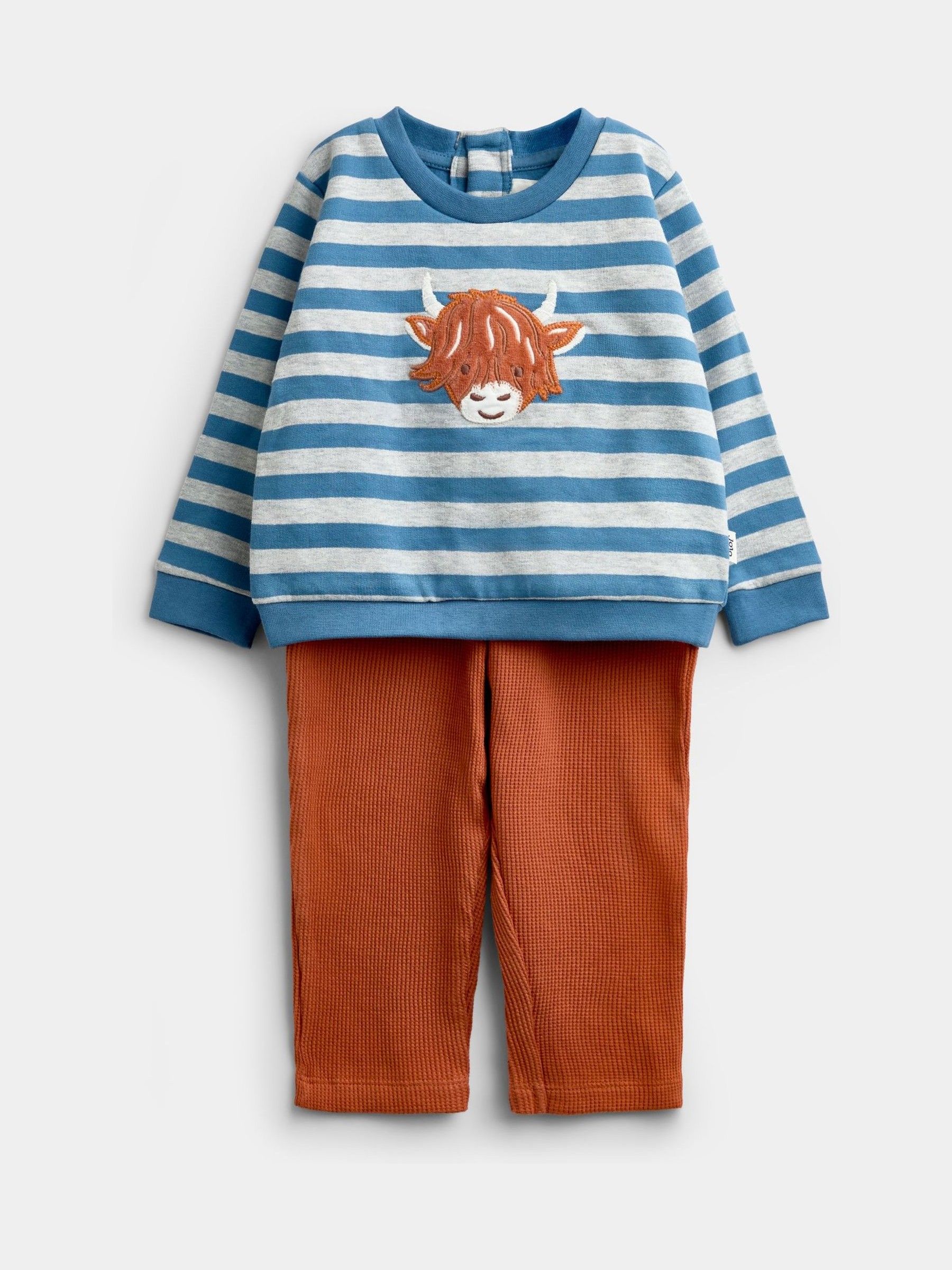Orange Highland Cow Sweatshirt & Trouser Set - Image 2 of 7