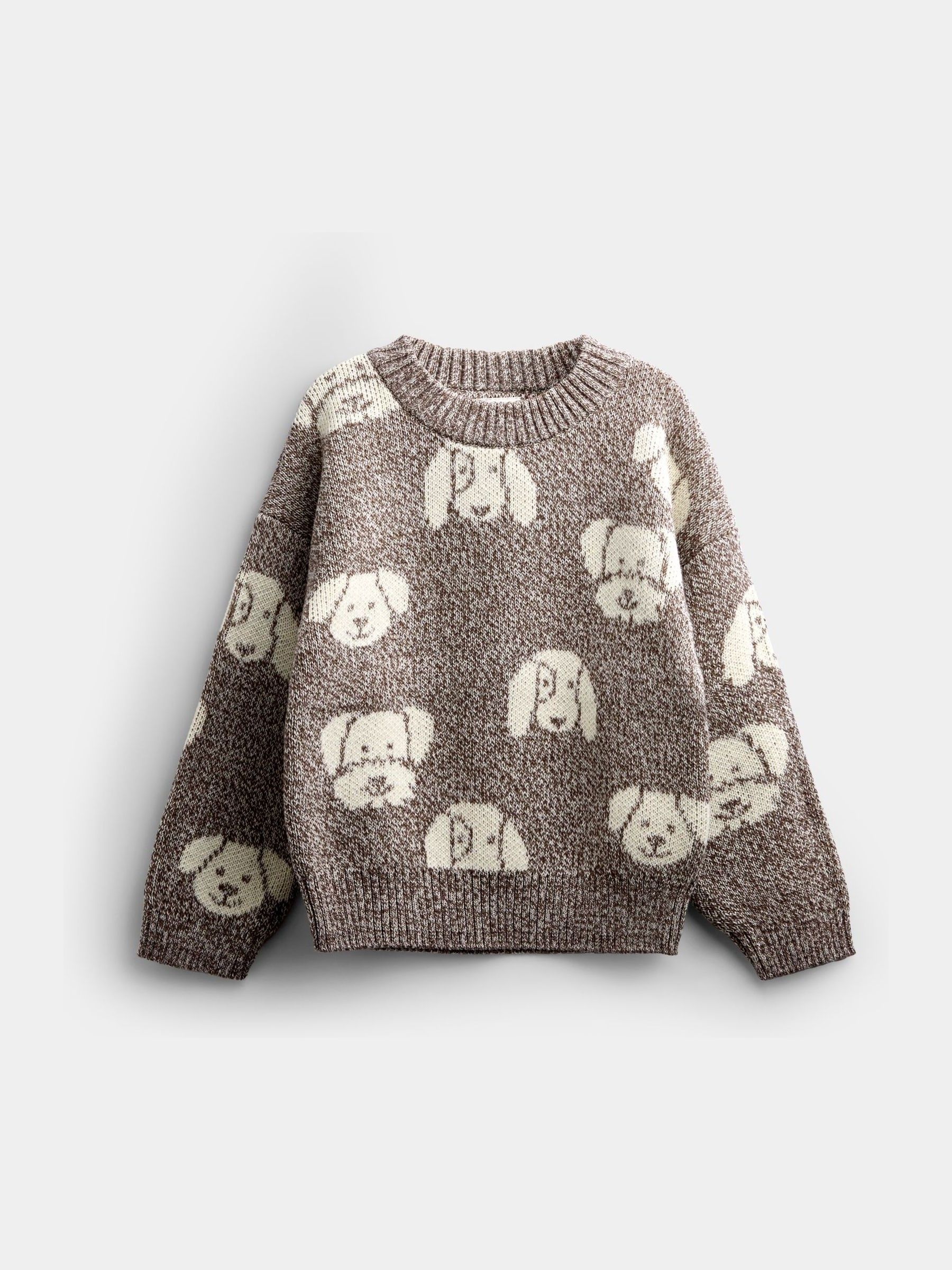 Brown Dog Graphic Knit Jumper - Image 2 of 5 Brown Dog Graphic Knit Jumper - Image 2 of 5
