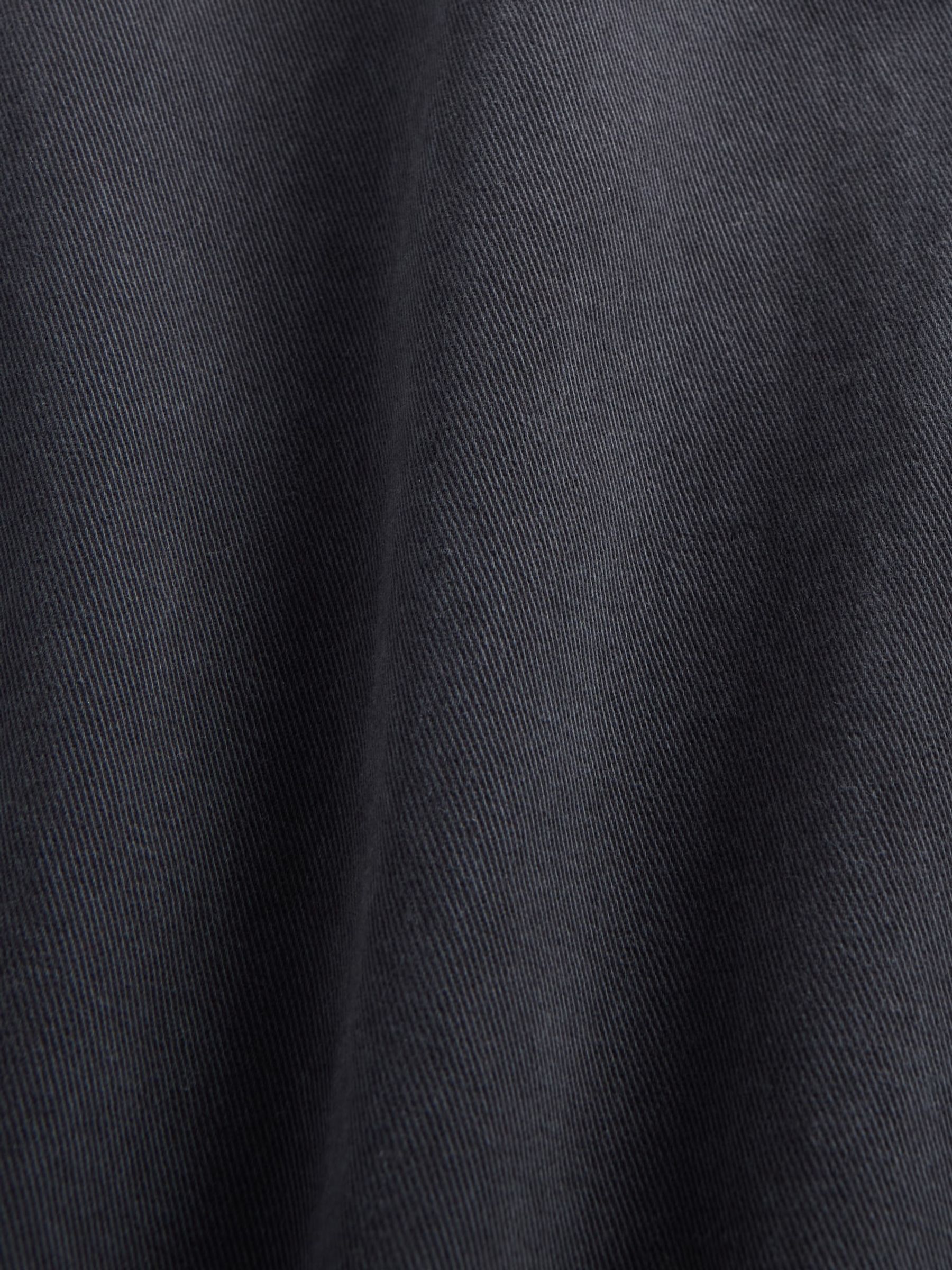 Black Heavyweight Twill Relaxed Straight Chinos - Image 5 of 5