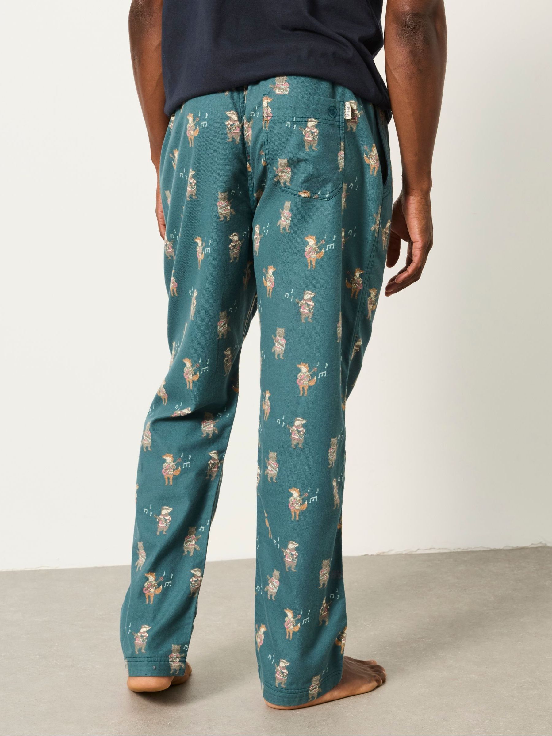 Teal Blue Character Band Pyjama Bottom - Image 2 of 5