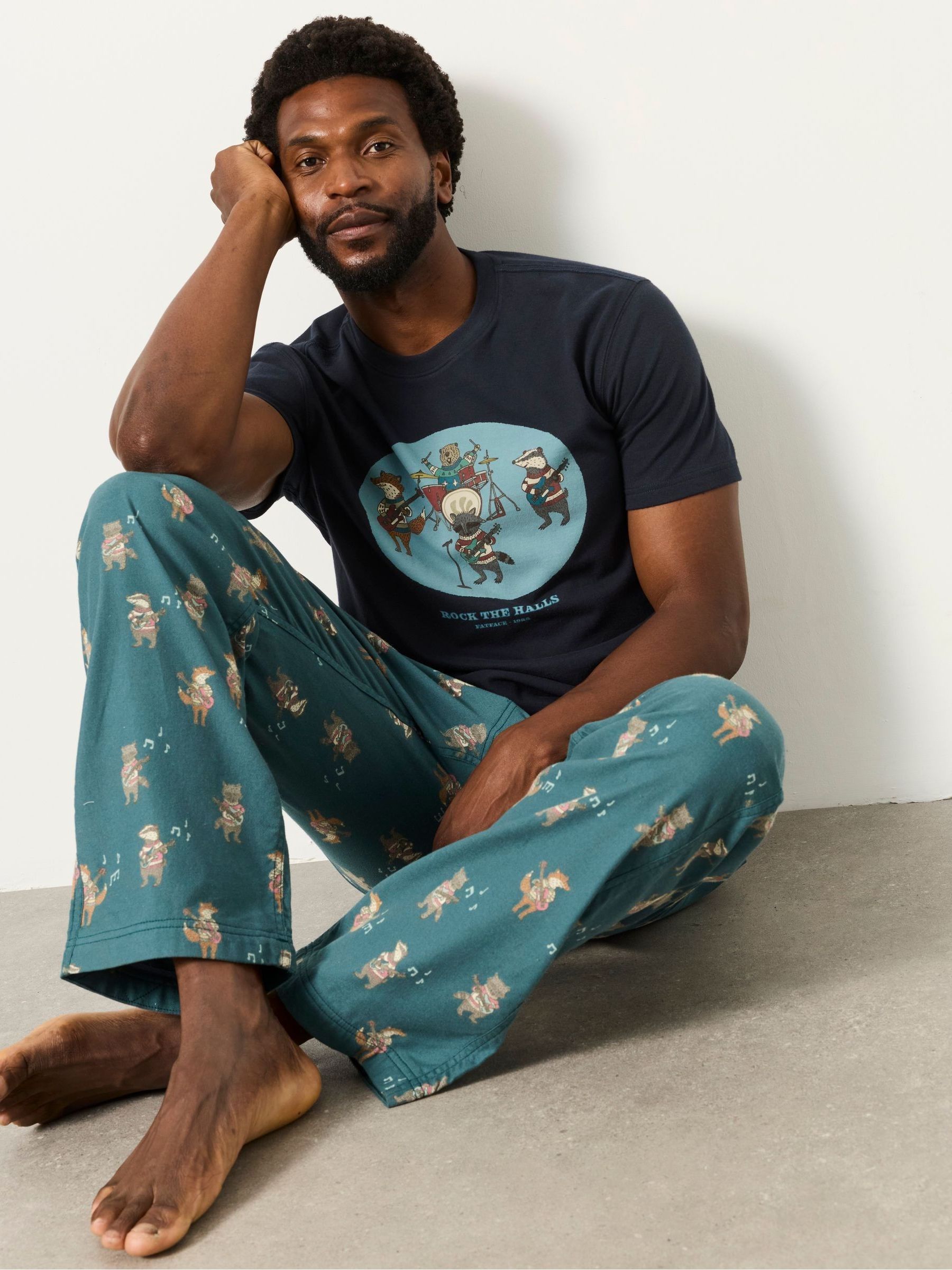 Teal Blue Character Band Pyjama Bottom - Image 3 of 5