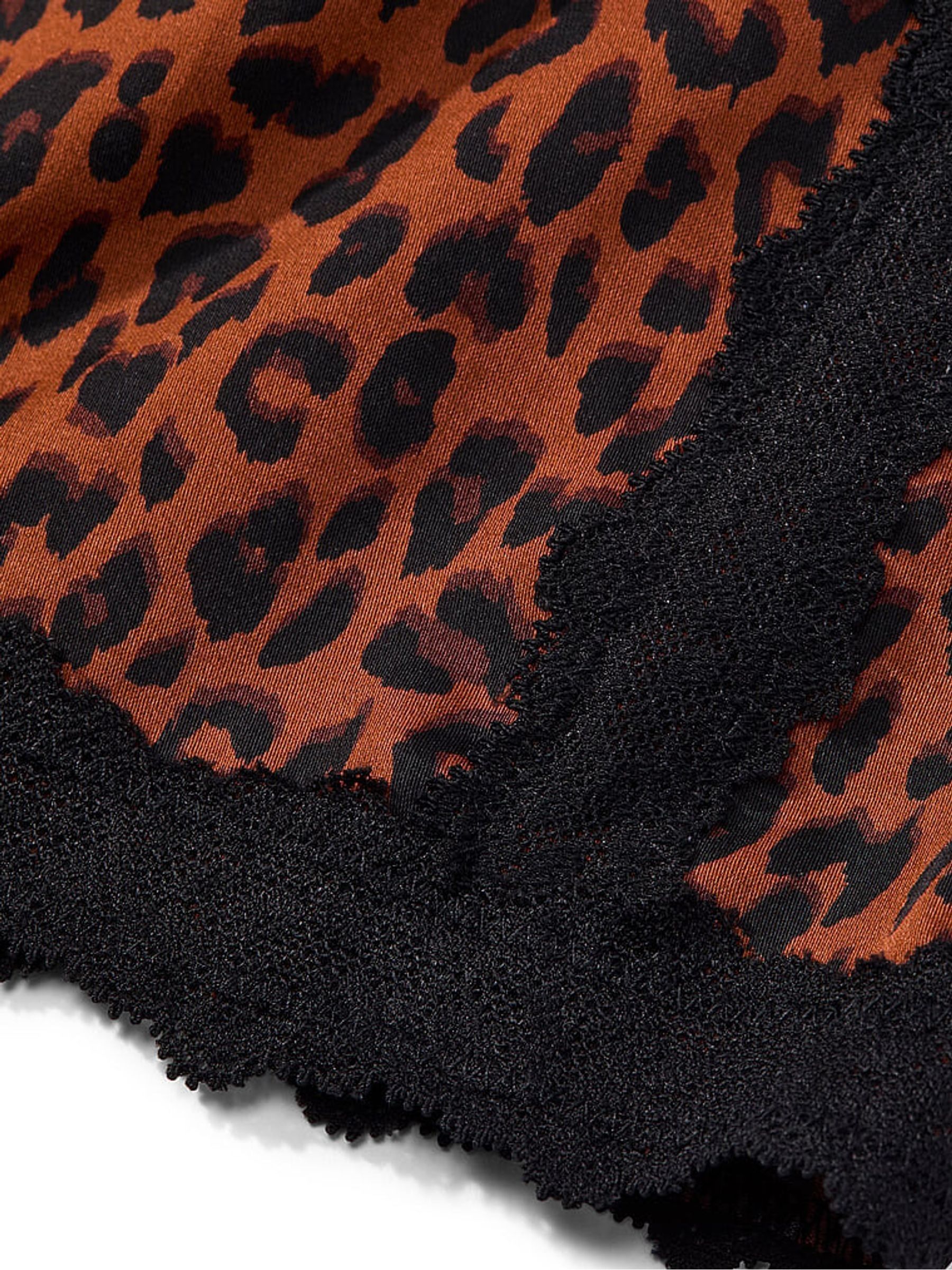 Leopard Brown Lace Trim Short Pyjama Bottoms - Image 3 of 3