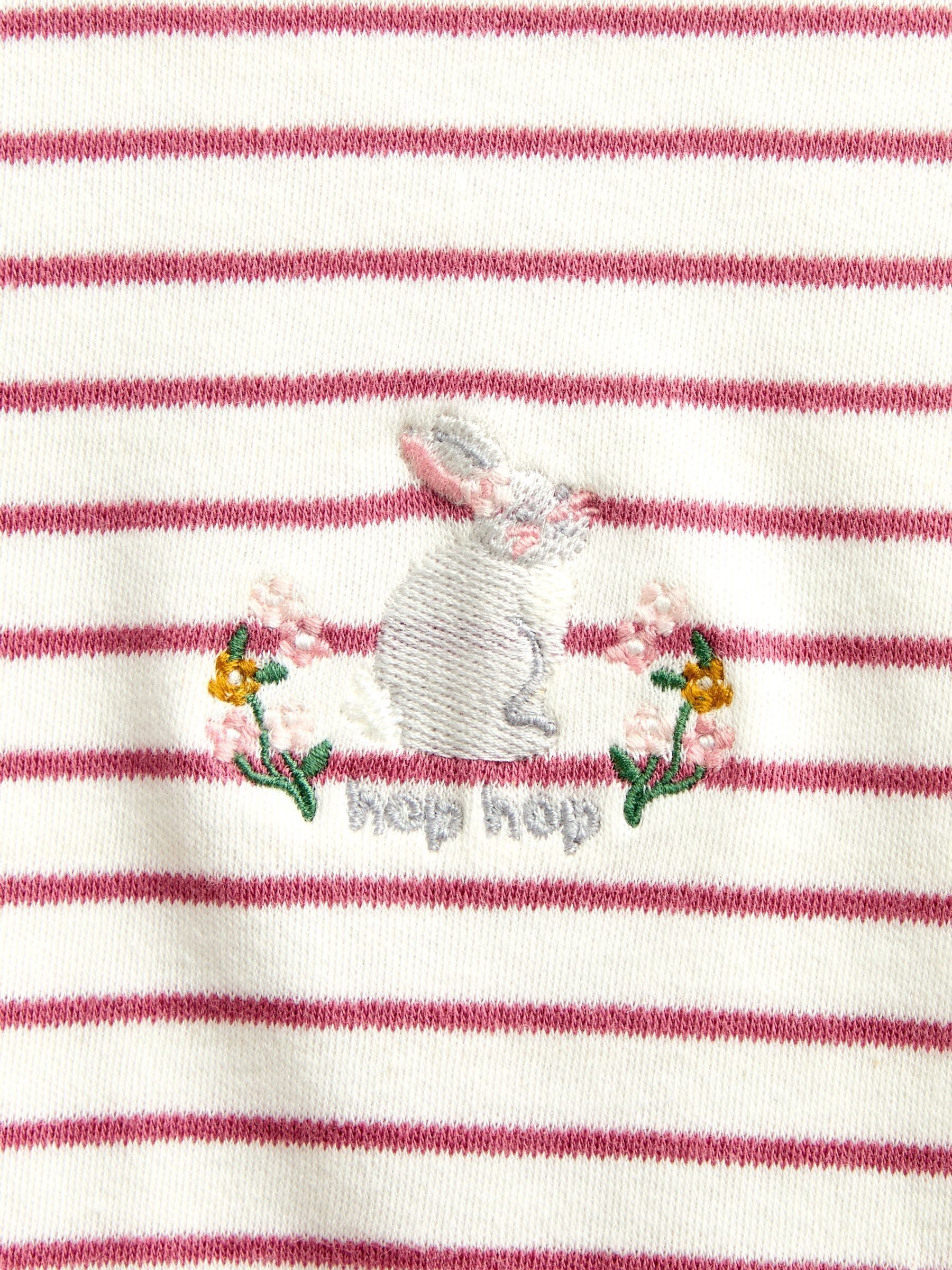 Pink Bunny 2-Pack Jersey Pyjamas - Image 12 of 13