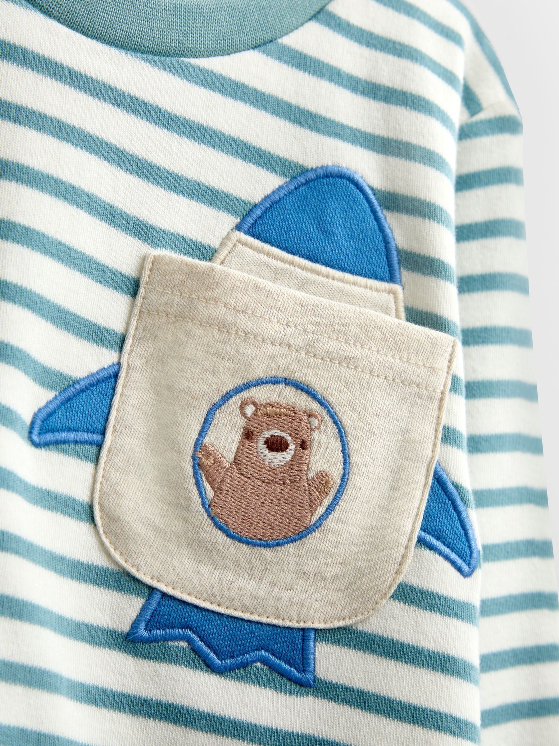 Blue Bear 2-Pack Jersey Pyjamas - Image 13 of 13 Blue Bear 2-Pack Jersey Pyjamas - Image 13 of 13