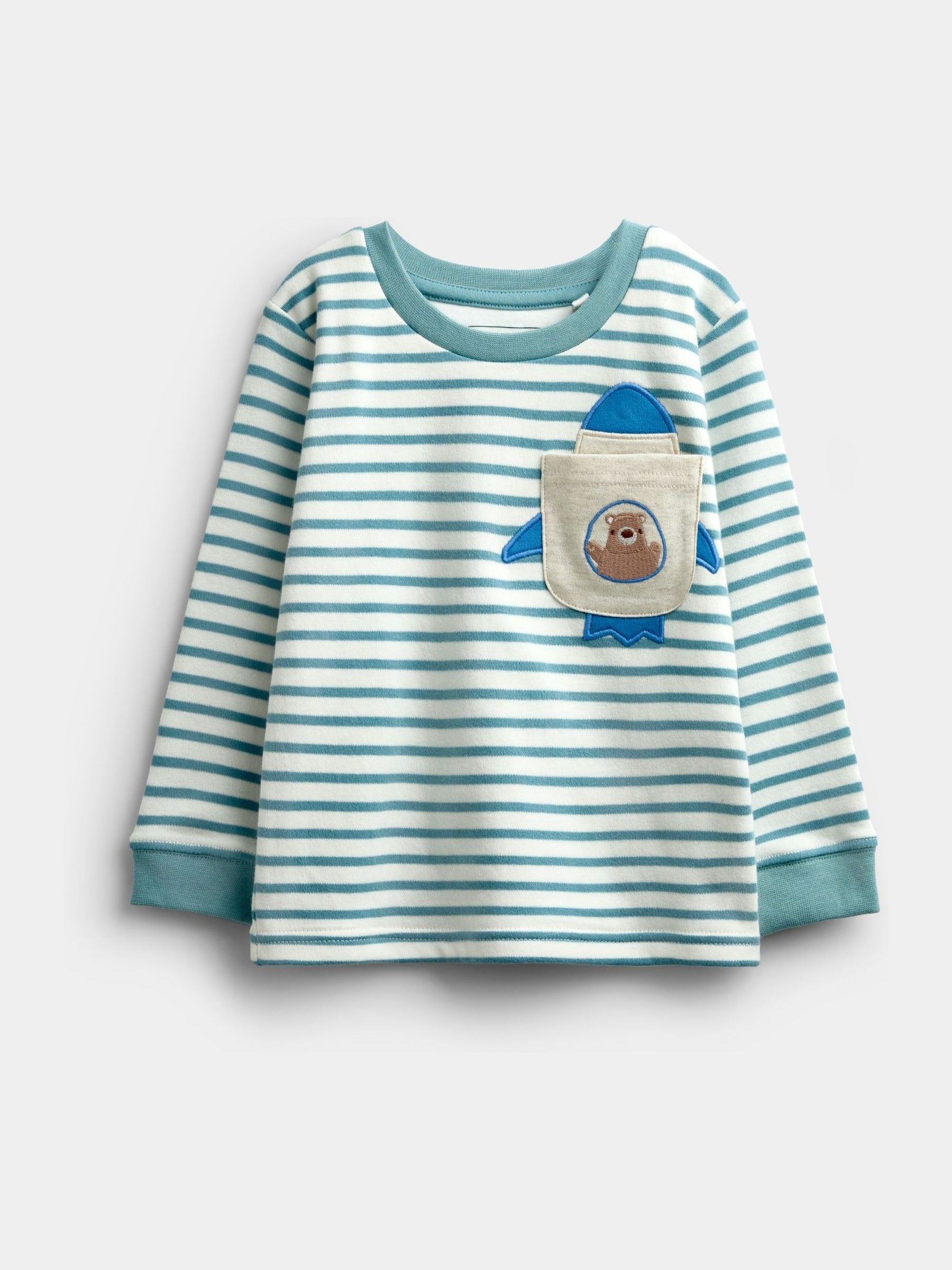 Blue Bear 2-Pack Jersey Pyjamas - Image 5 of 13