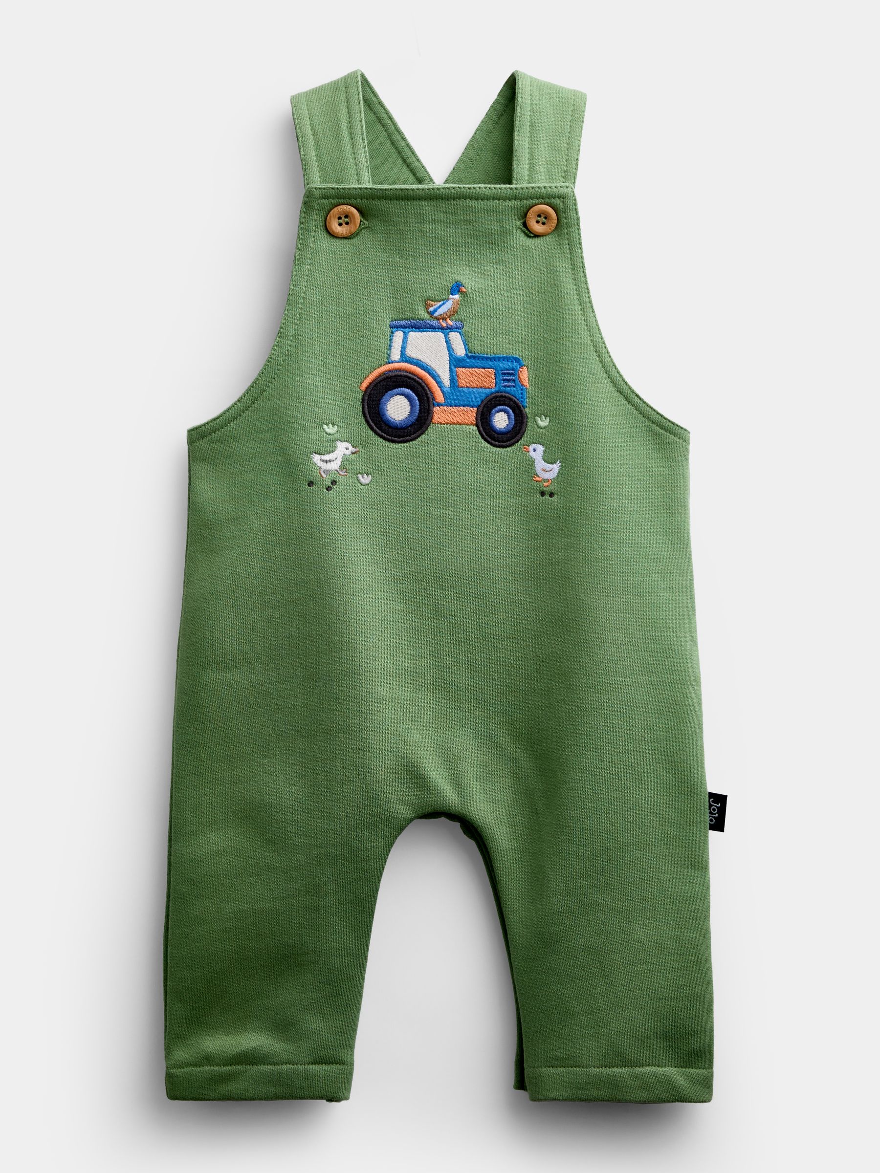 Green Tractor Jersey Dungaree & Bodysuit Set - Image 4 of 8