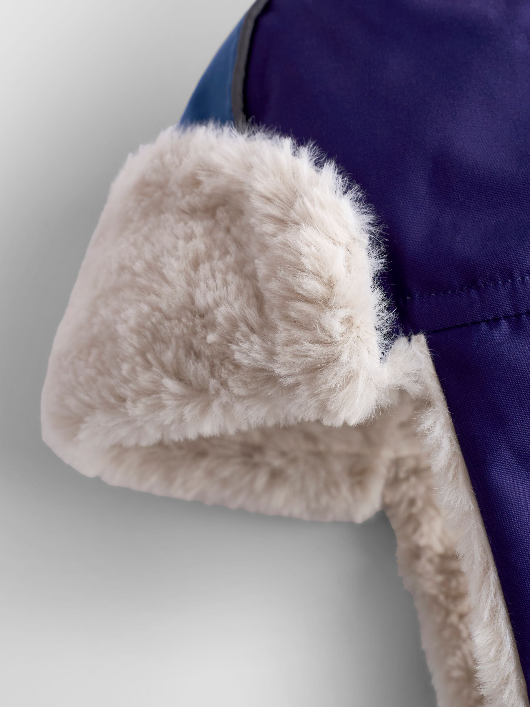 Navy Cosy Trapper Hat - Image 5 of 5 Navy Cosy Trapper Hat - Image 5 of 5