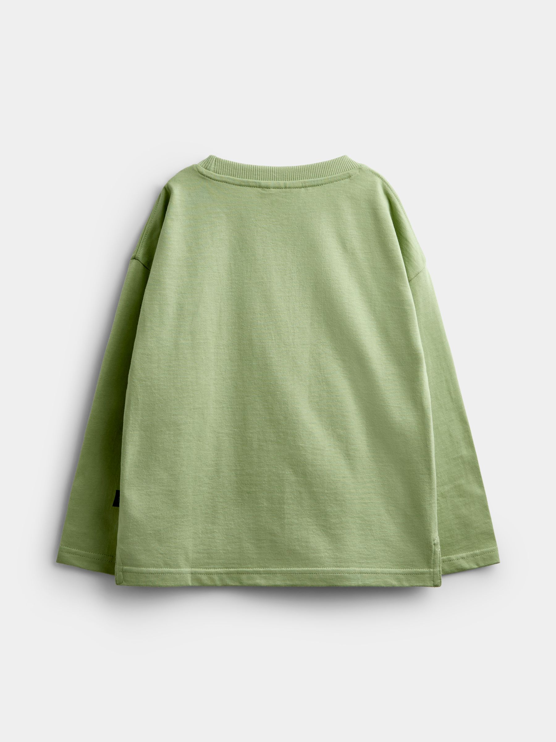 Khaki Green Dino Appliqué Top - Image 3 of 5
