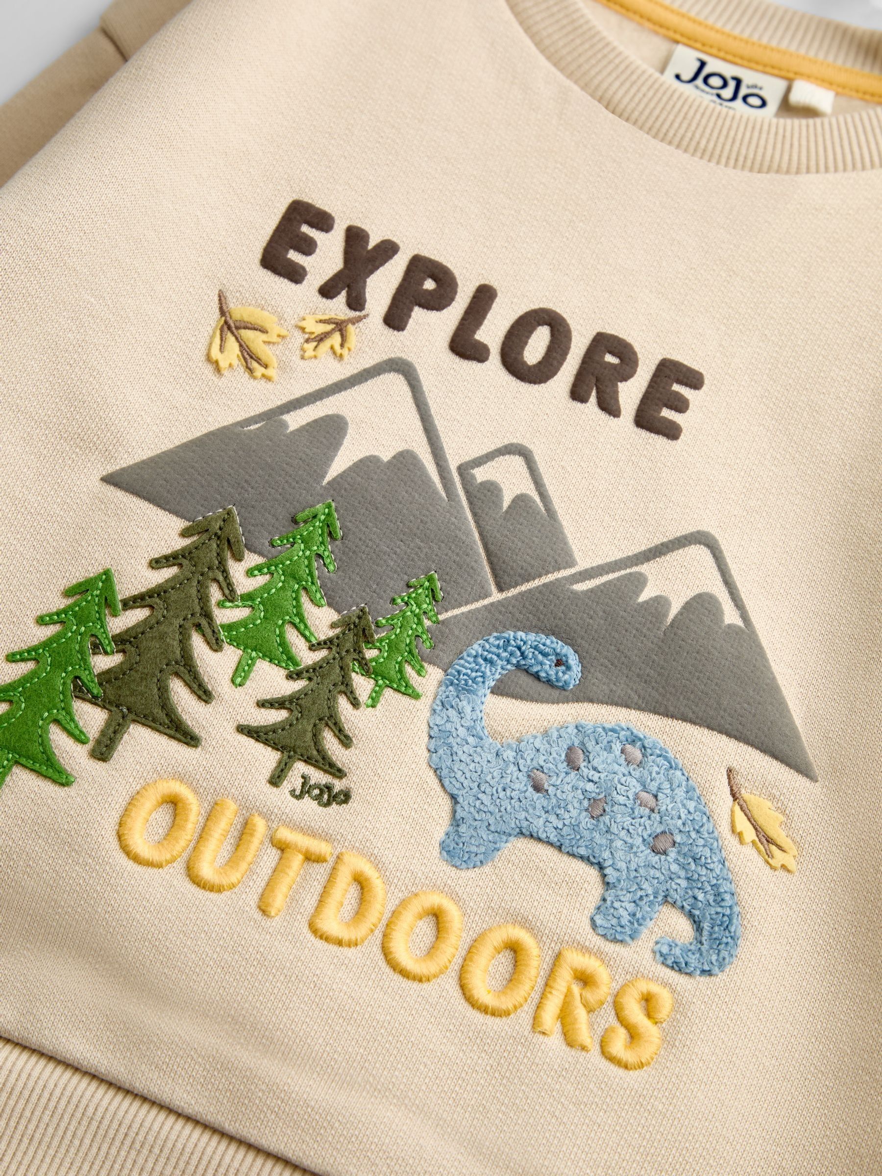 Natural Dino Slogan Sweatshirt - Image 4 of 4