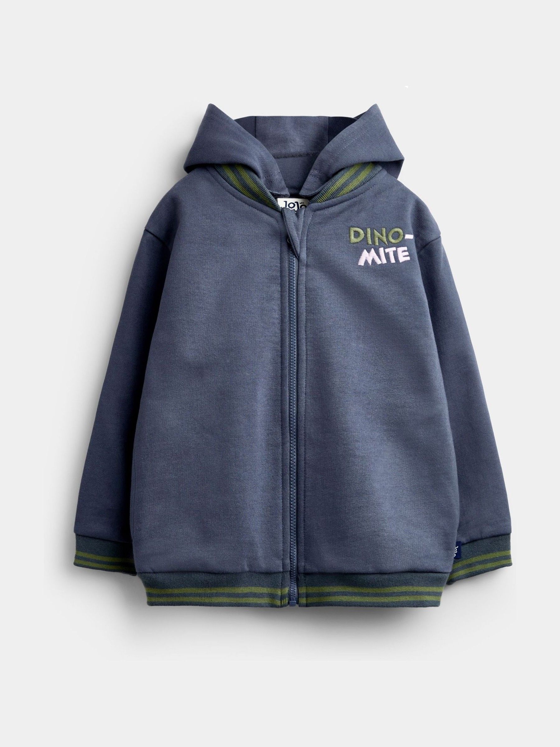 Charcoal Grey Dino Removable Hood Hoodie - Image 1 of 6 Charcoal Grey Dino Removable Hood Hoodie - Image 1 of 6
