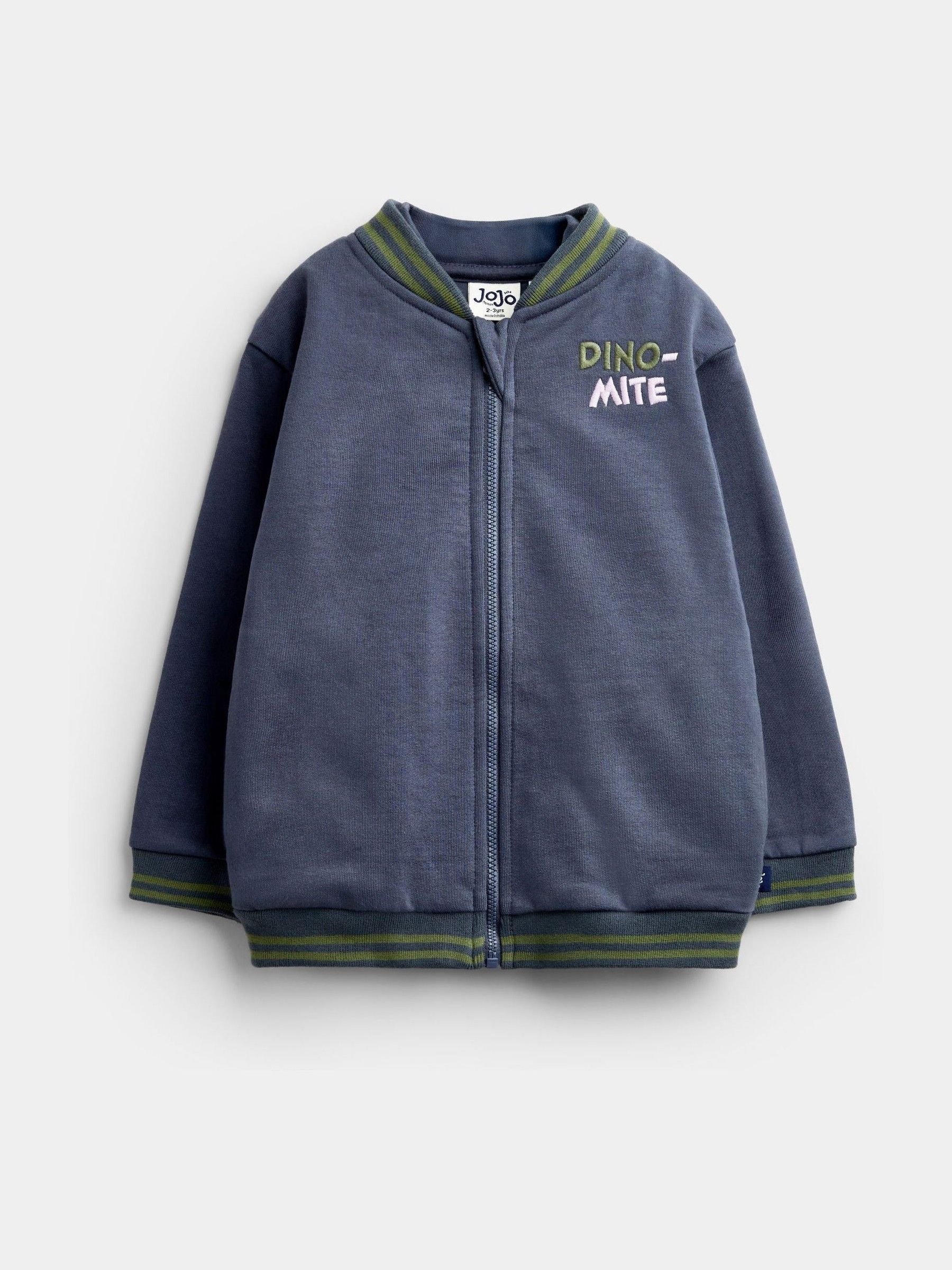 Charcoal Grey Dino Removable Hood Hoodie - Image 3 of 6