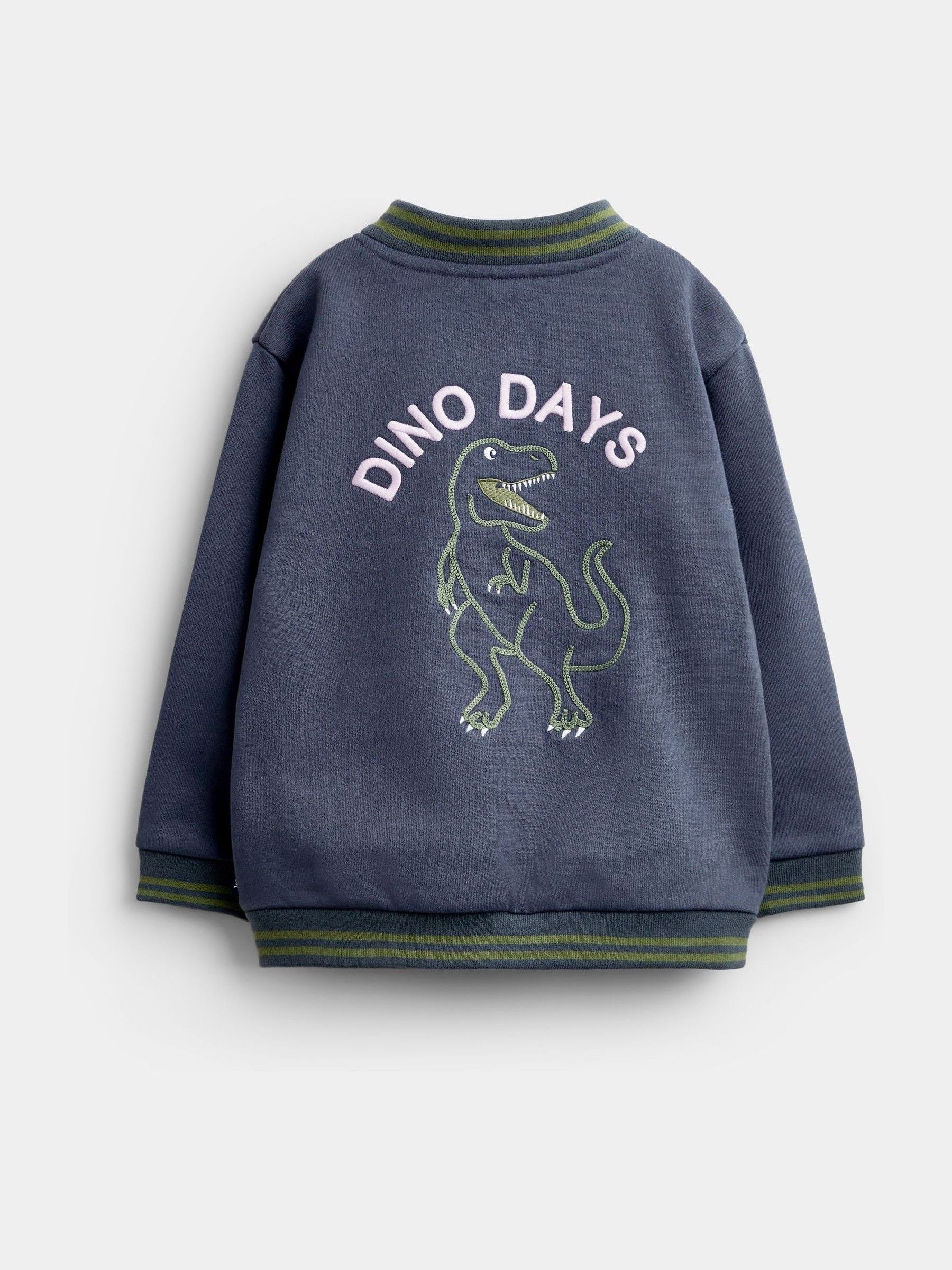 Charcoal Grey Dino Removable Hood Hoodie - Image 4 of 6