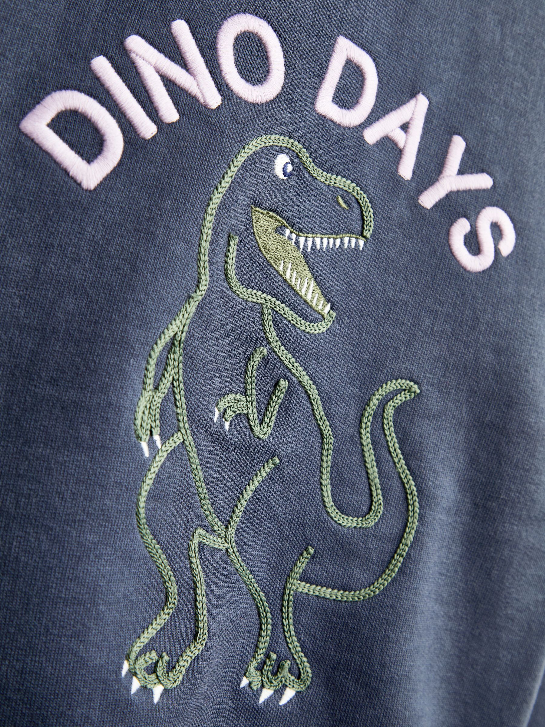 Charcoal Grey Dino Removable Hood Hoodie - Image 6 of 6 Charcoal Grey Dino Removable Hood Hoodie - Image 6 of 6