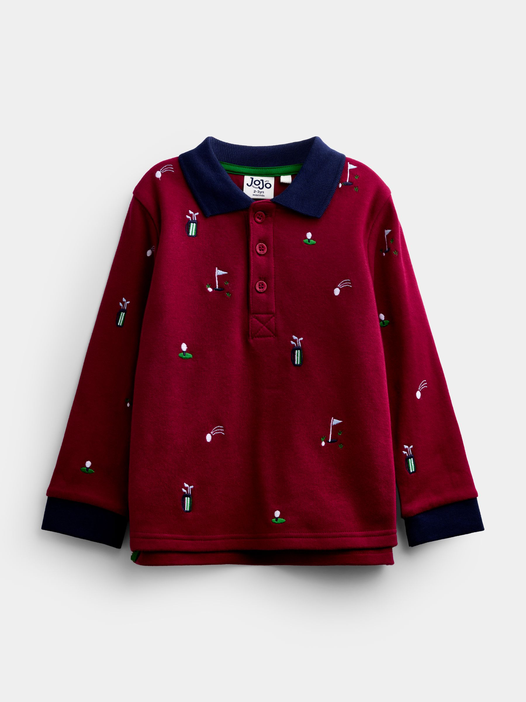 Red Golf Embroidered Polo Shirt - Image 1 of 4