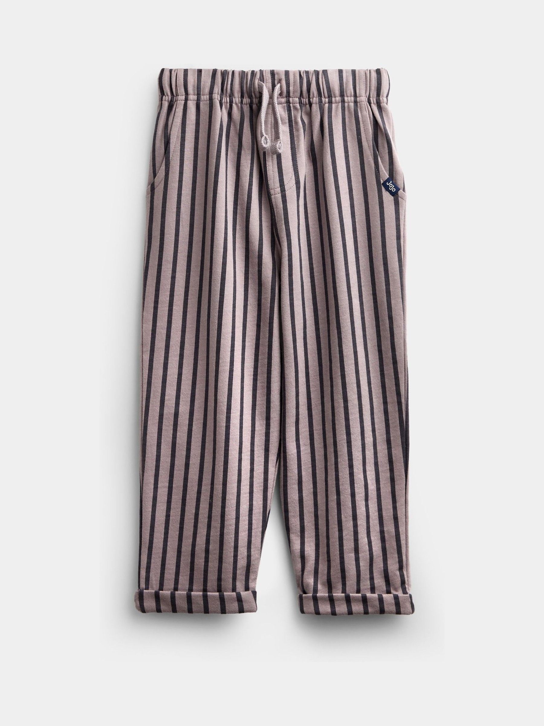 Grey Marl Jeep 2-Piece Sweatshirt & Stripe Jogger Set - Image 6 of 9