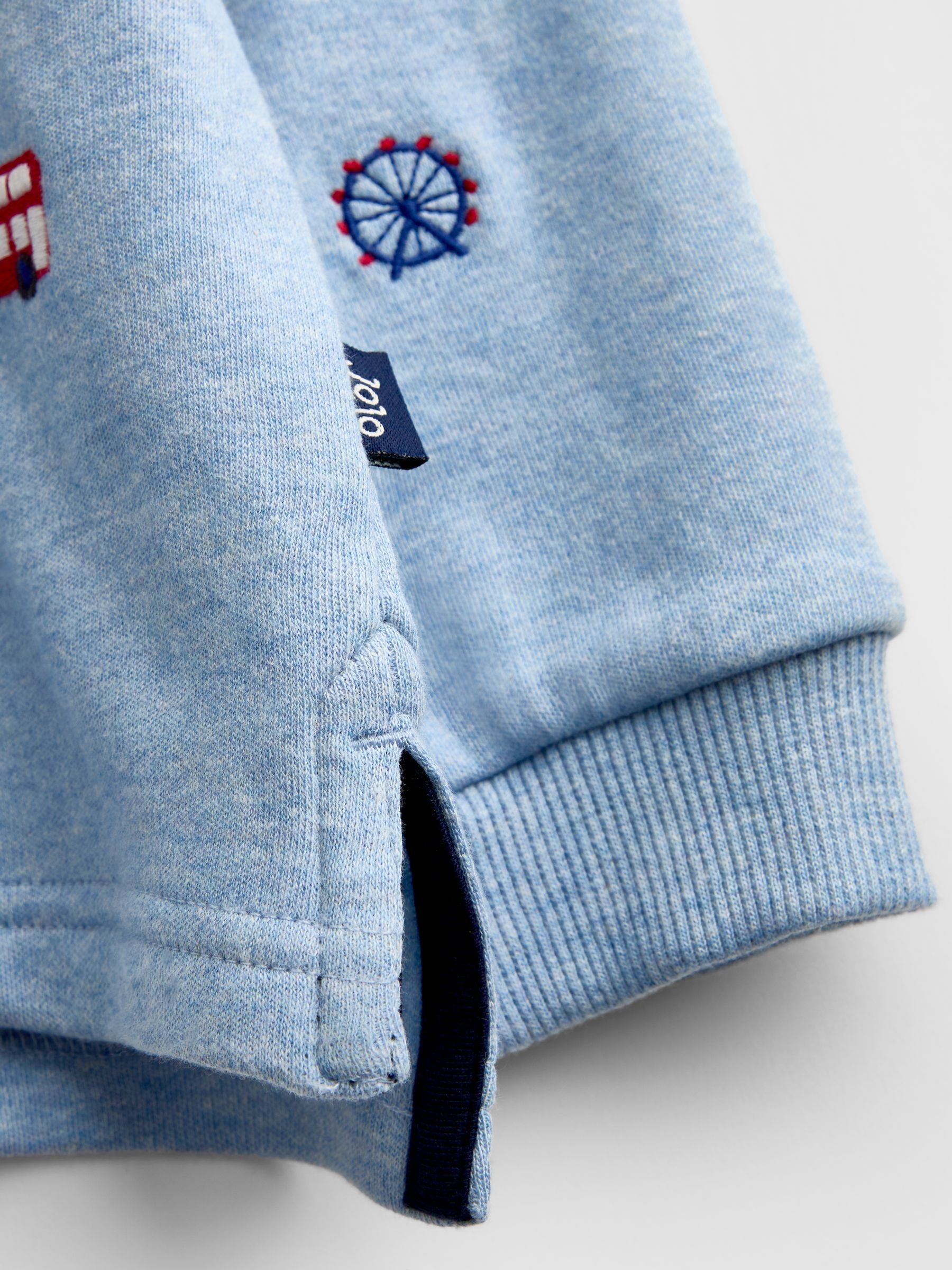 Light Blue London Guard Embroidered Polo Shirt - Image 4 of 4 Light Blue London Guard Embroidered Polo Shirt - Image 4 of 4