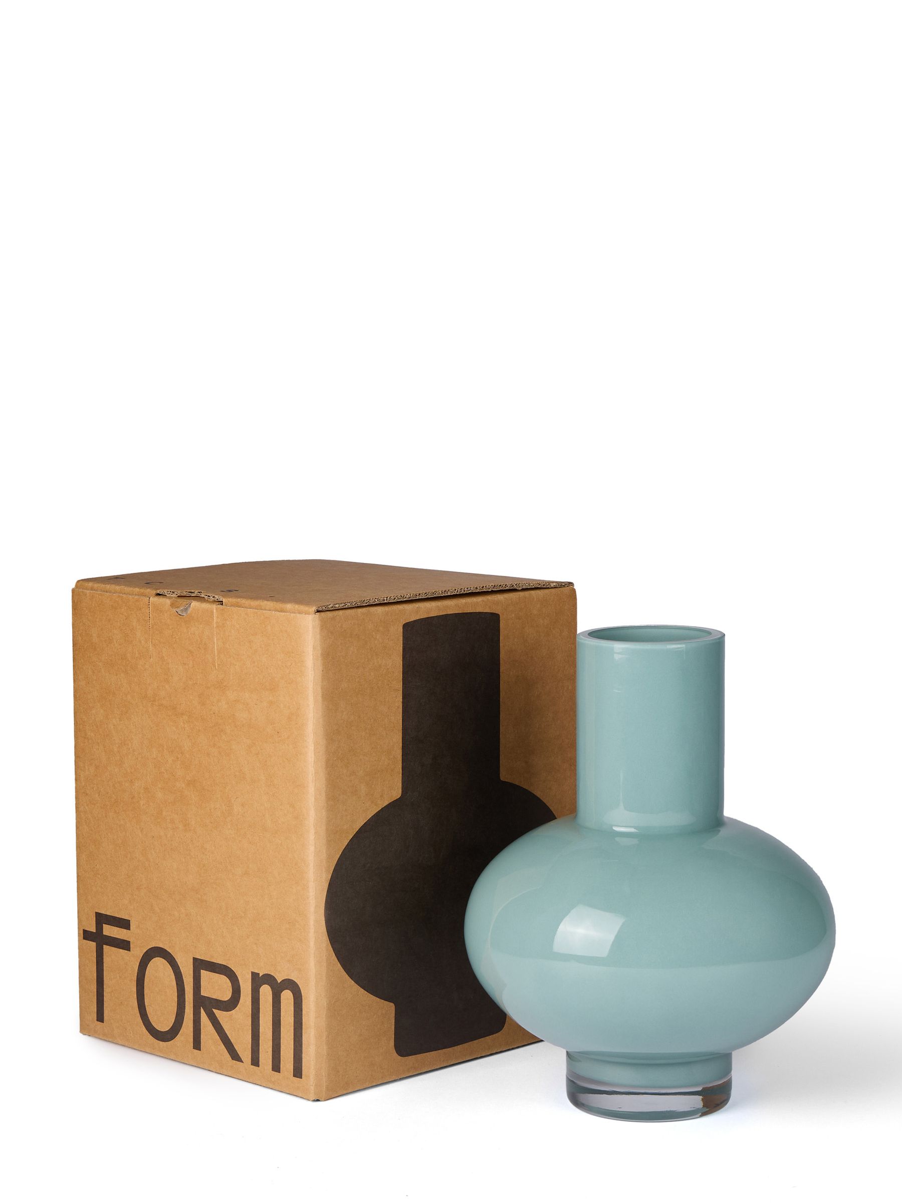The Conran Shop Mint Green Form Glass Vase 23cm - Image 3 of 3