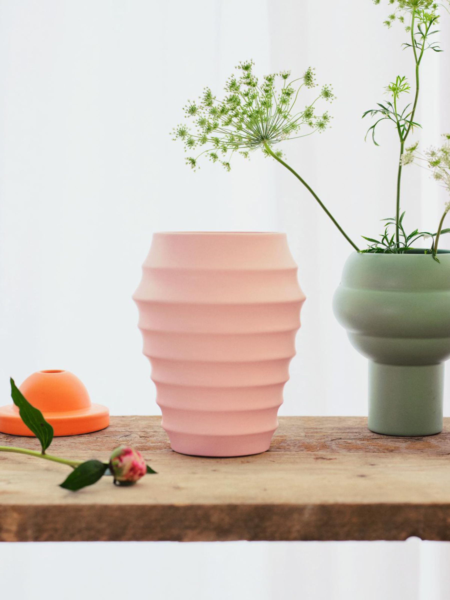 The Conran Shop Plaster Pink Beehive Vase - Image 1 of 5