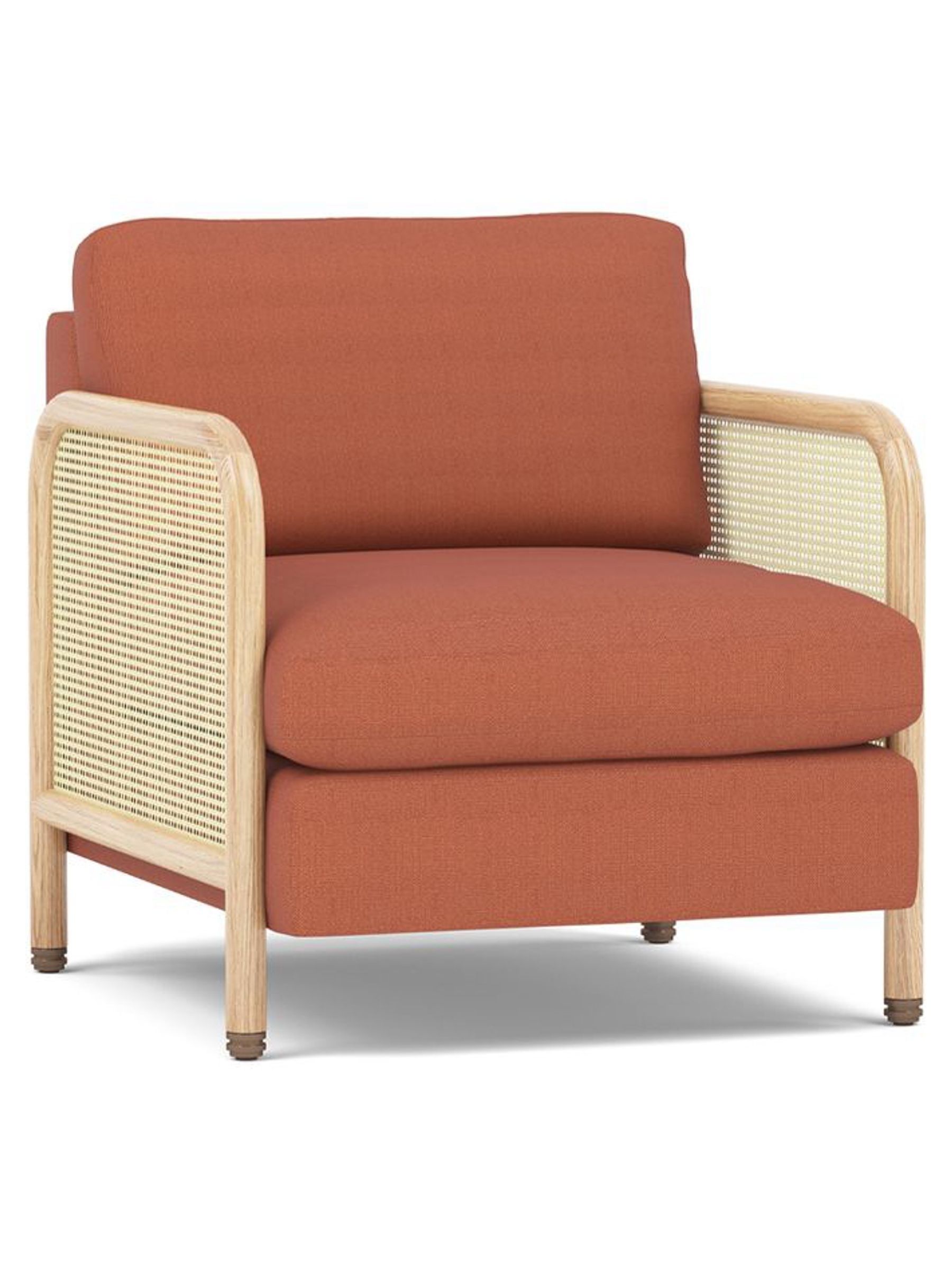 The Conran Shop Oak Dahlia Red Tamilla Armchair - Image 1 of 4