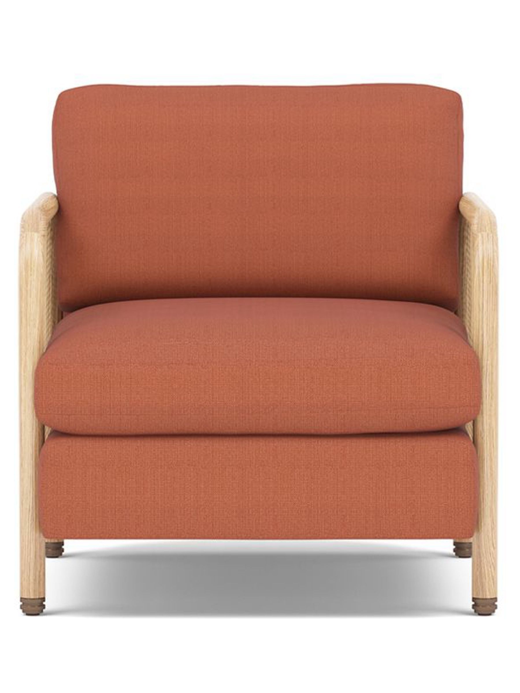 The Conran Shop Oak Dahlia Red Tamilla Armchair - Image 2 of 4