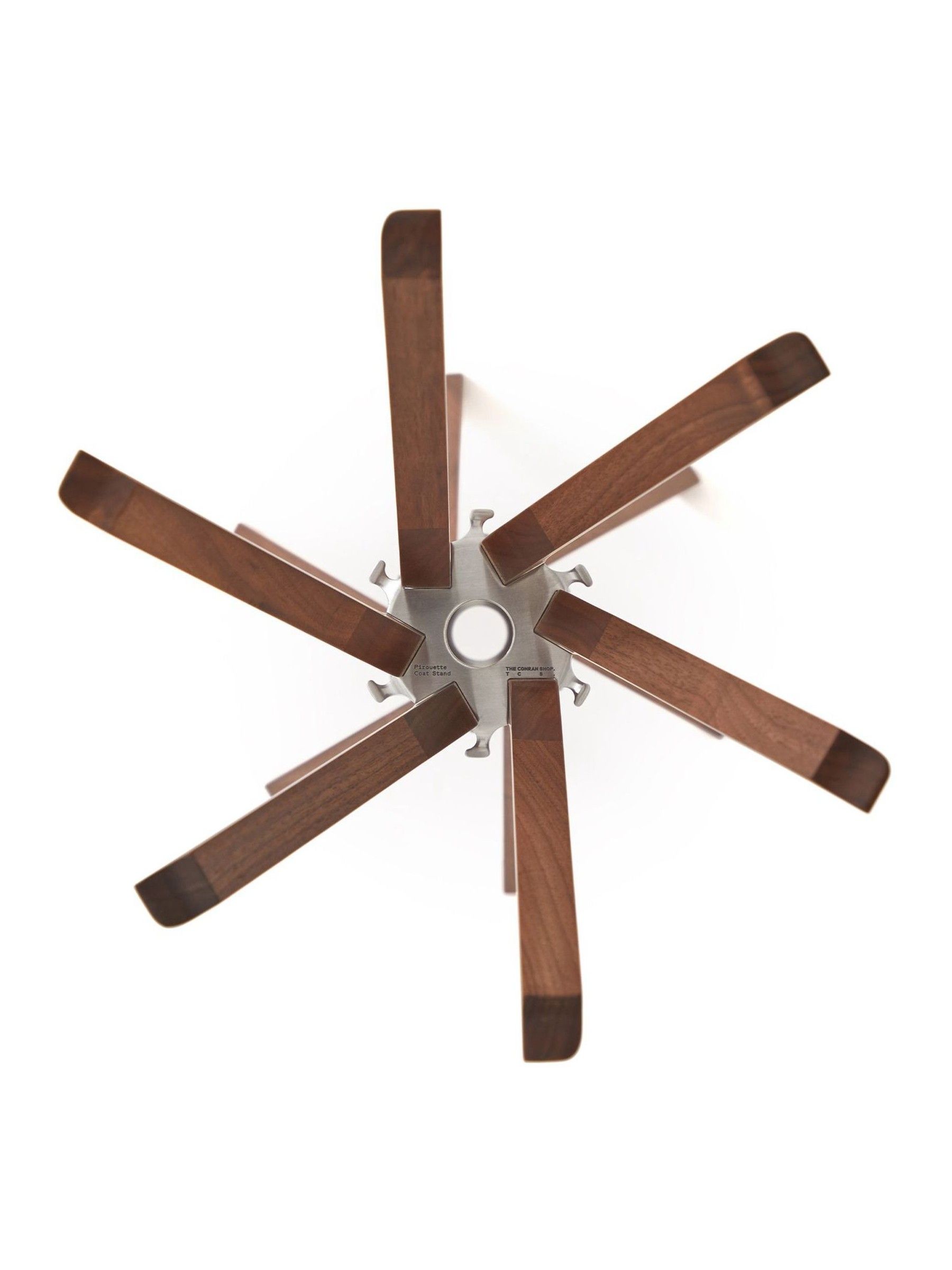 The Conran Shop Walnut Pirouette Coat Stand - Image 2 of 2 The Conran Shop Walnut Pirouette Coat Stand - Image 2 of 2