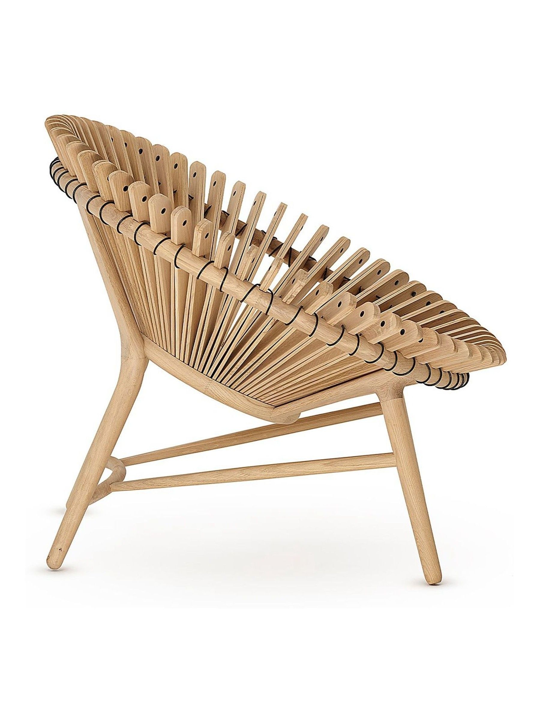 The Conran Shop Oak Iris Lounge Chair - Image 3 of 6