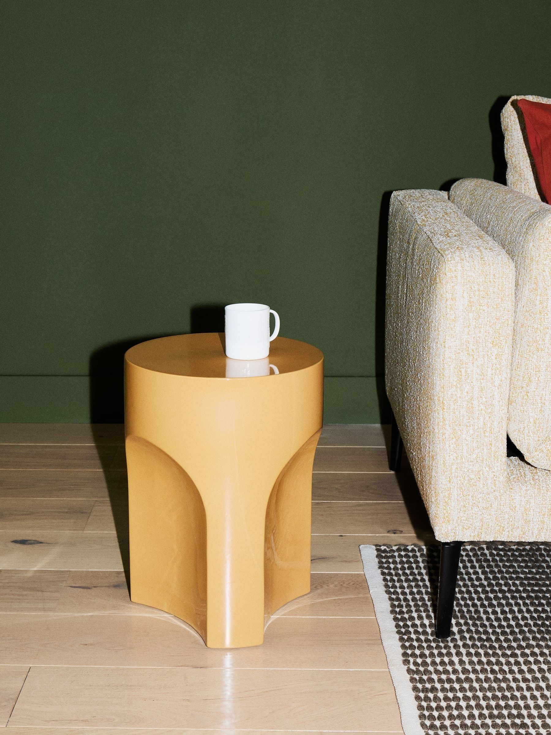 The Conran Shop Mustard Doric Side Table - Image 1 of 3