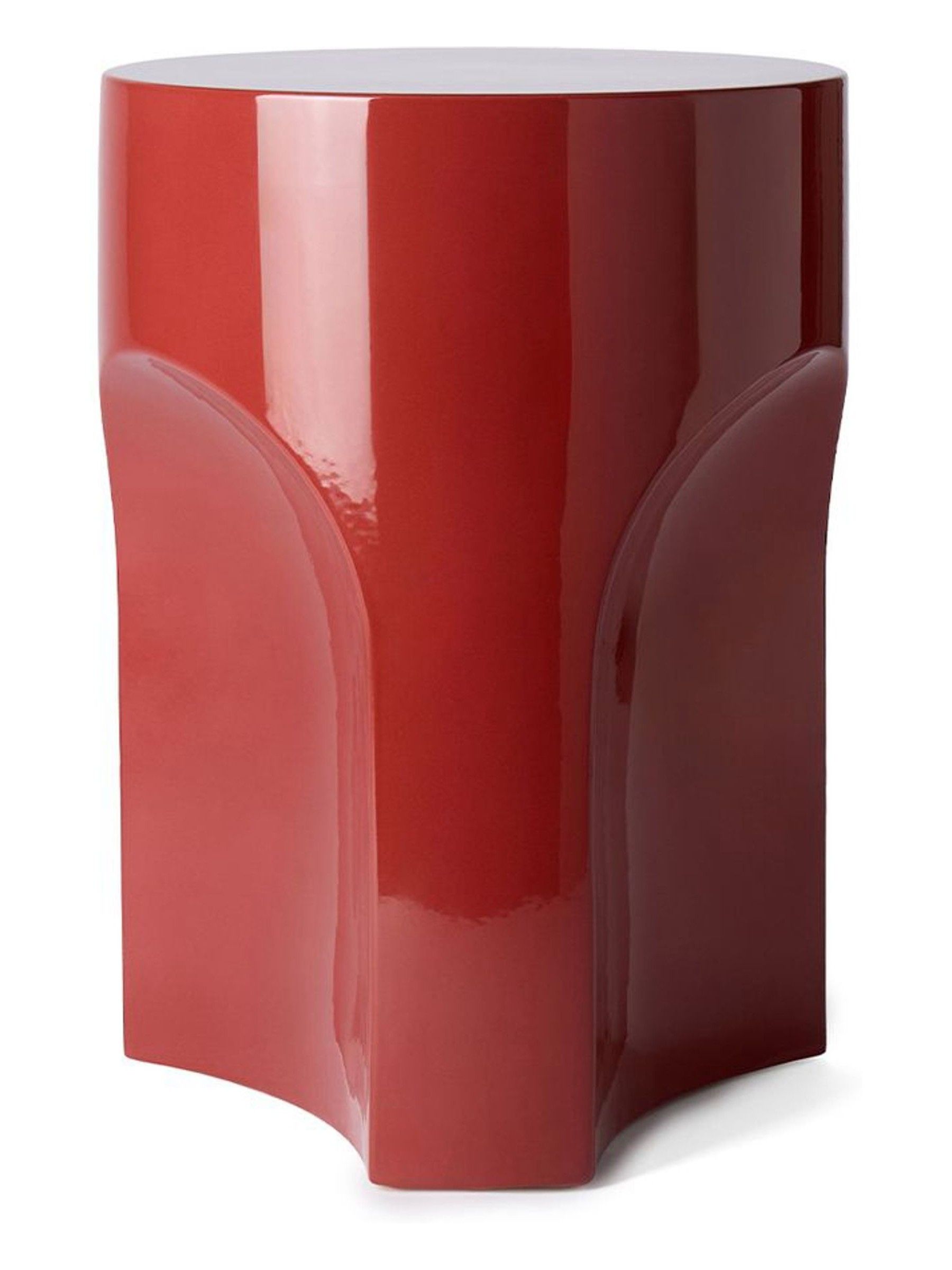 The Conran Shop Red Doric Side Table - Image 2 of 3 The Conran Shop Red Doric Side Table - Image 2 of 3