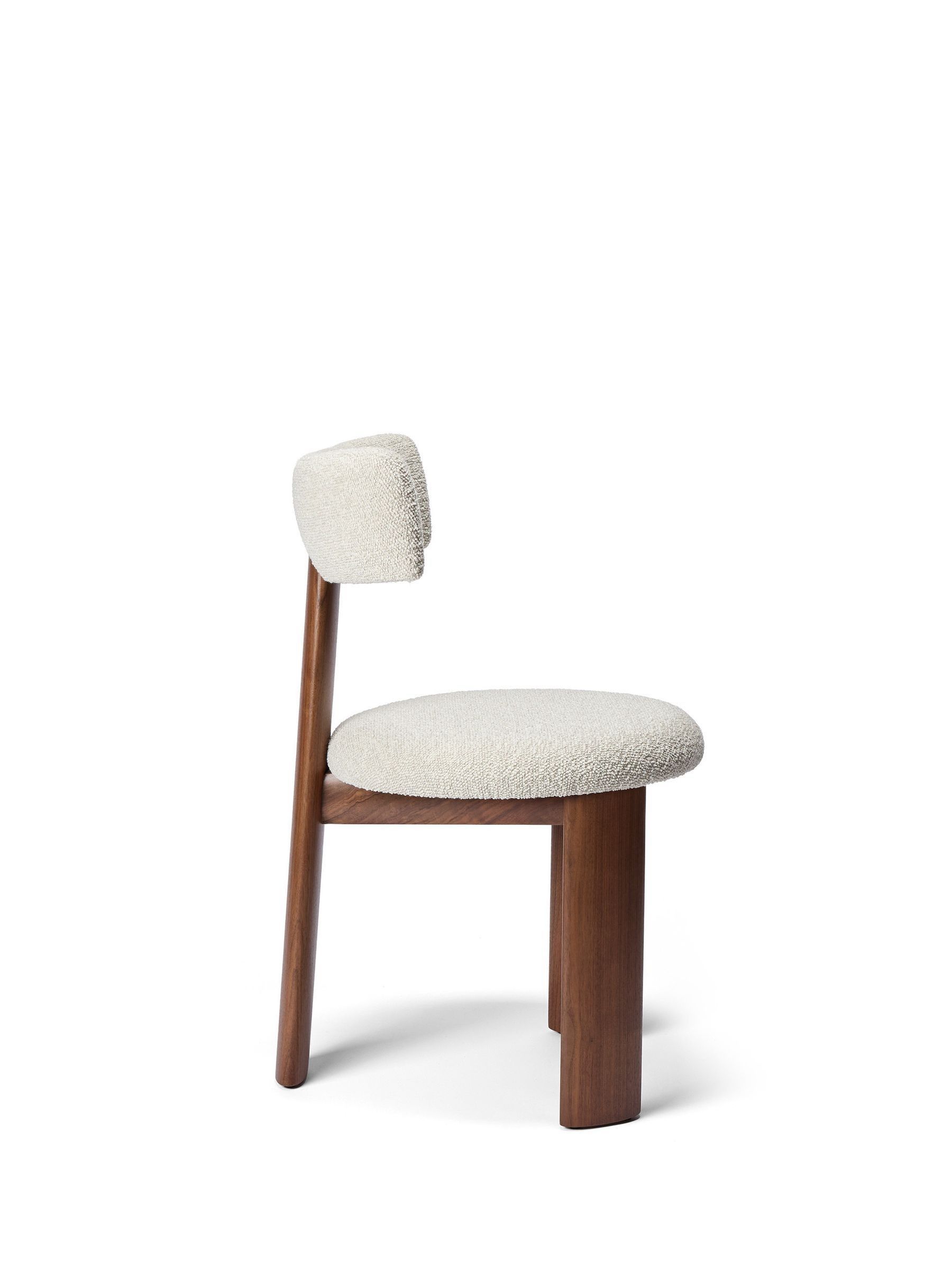 The Conran Shop Set of 2 Walnut Noisette Pip Dining Chairs - Image 4 of 6