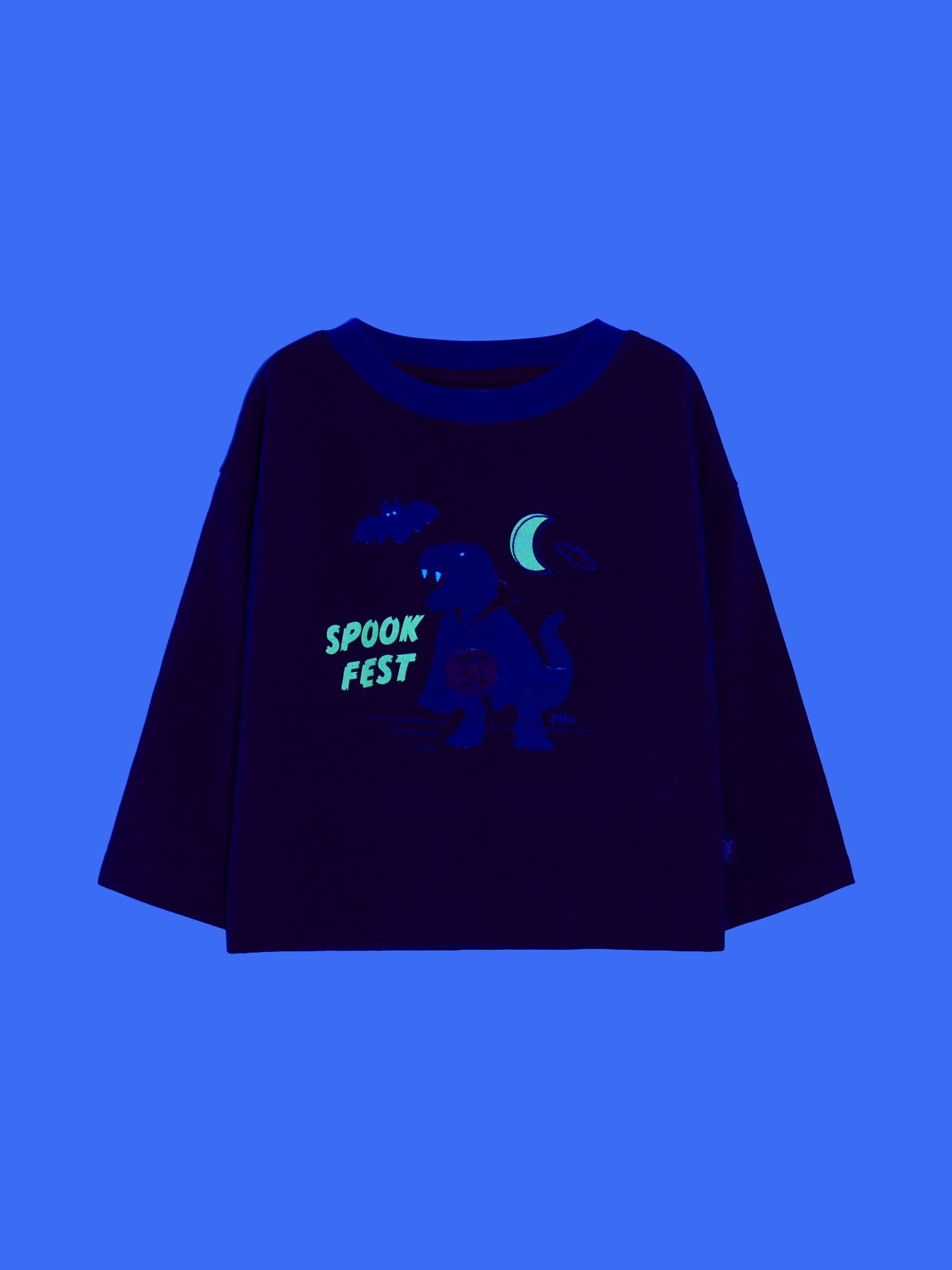 Navy Blue Halloween Glow In The Dark Top - Image 5 of 5