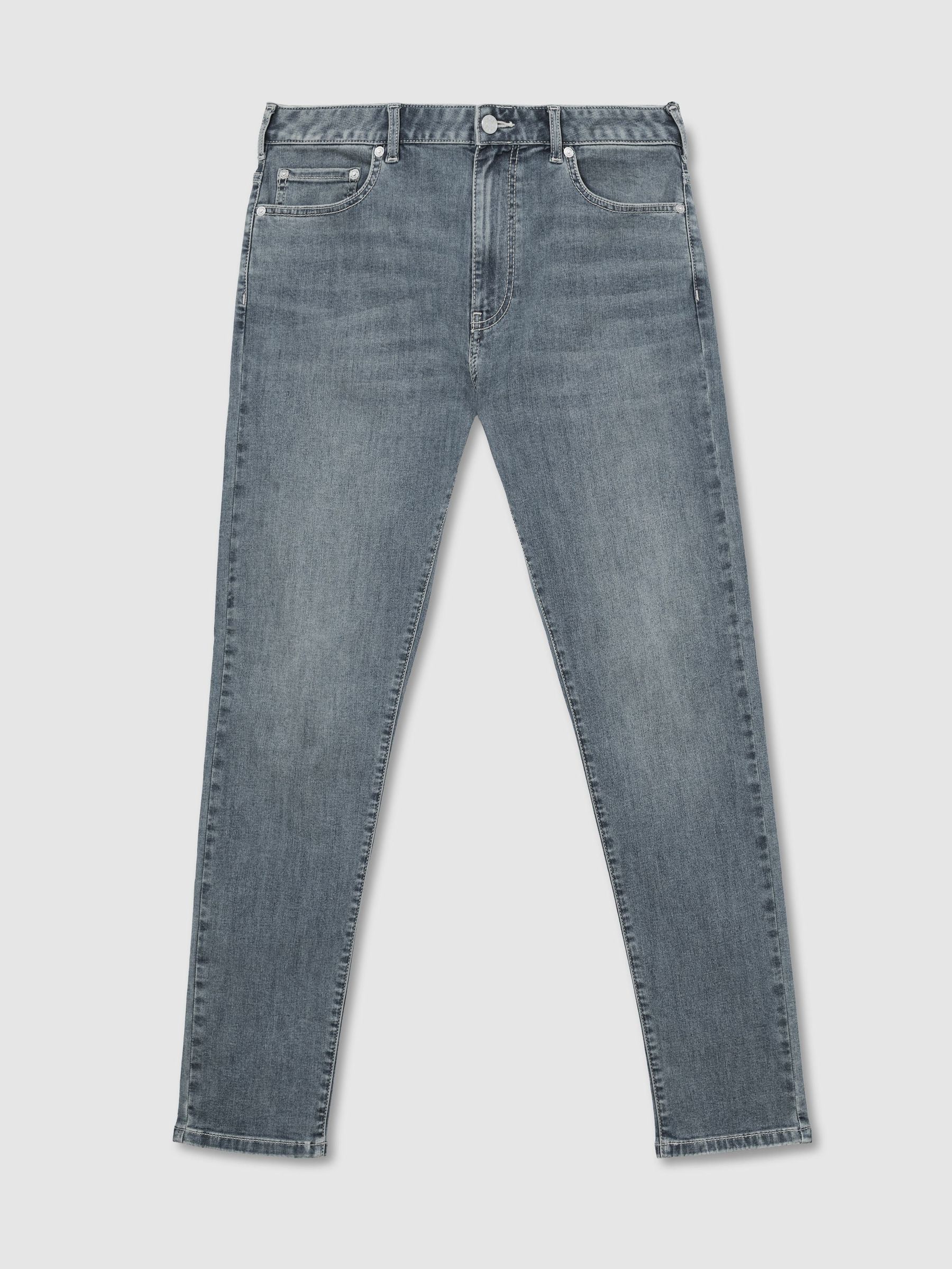 Tapered Slim-Fit Jeans in Washed Indigo Grey Cast - Image 2 of 6