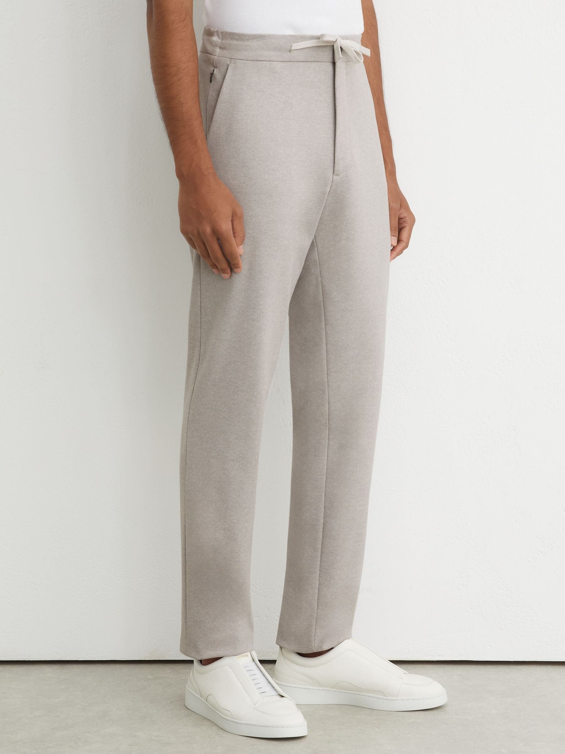 Pantalon R-Flex extensible dans les quatre sens avec cordon de serrage, coupe ajustée, gris chiné - Image 5 de 9