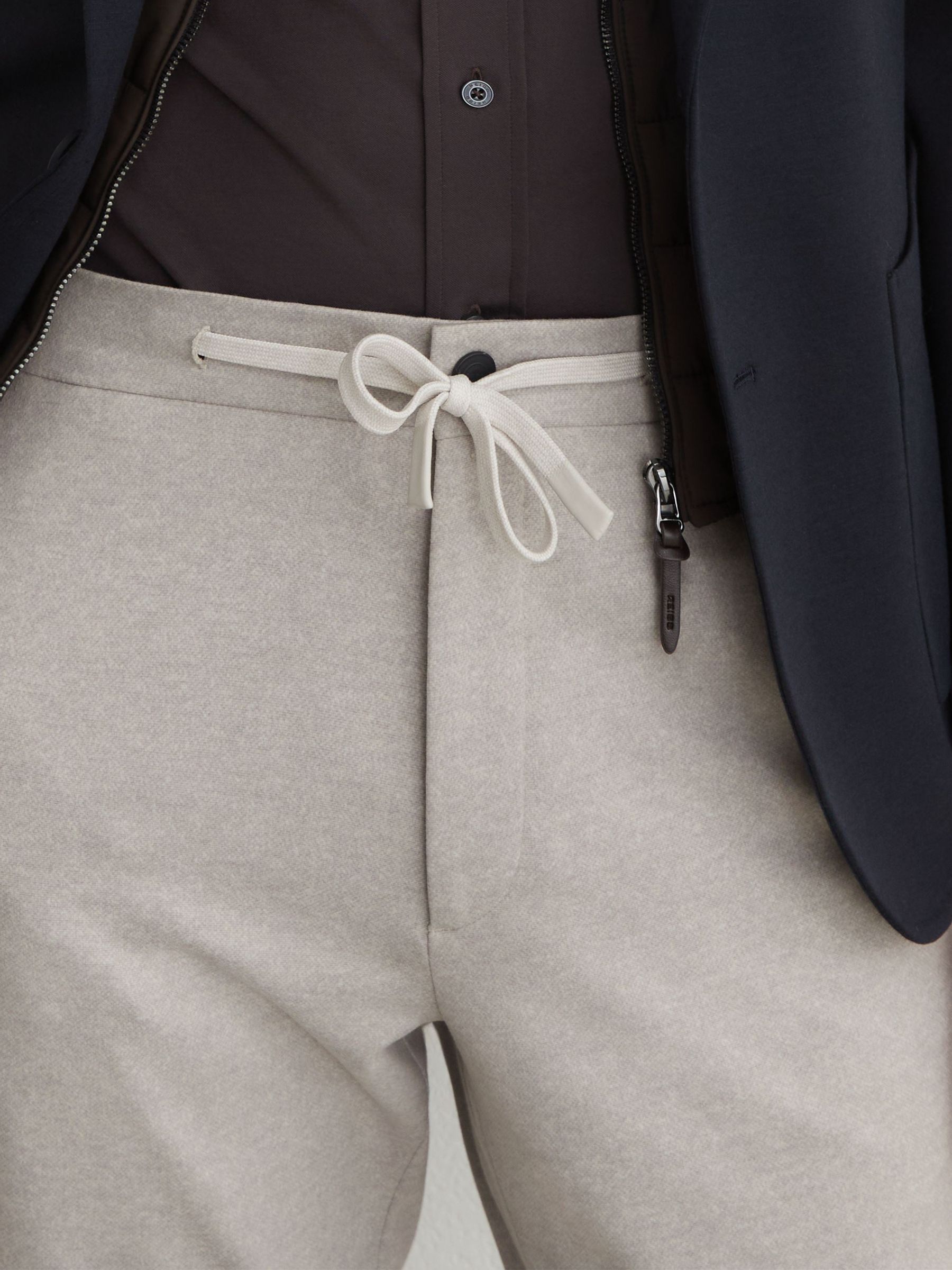 Pantalon R-Flex extensible dans les quatre sens avec cordon de serrage, coupe ajustée, gris chiné - Image 6 de 9