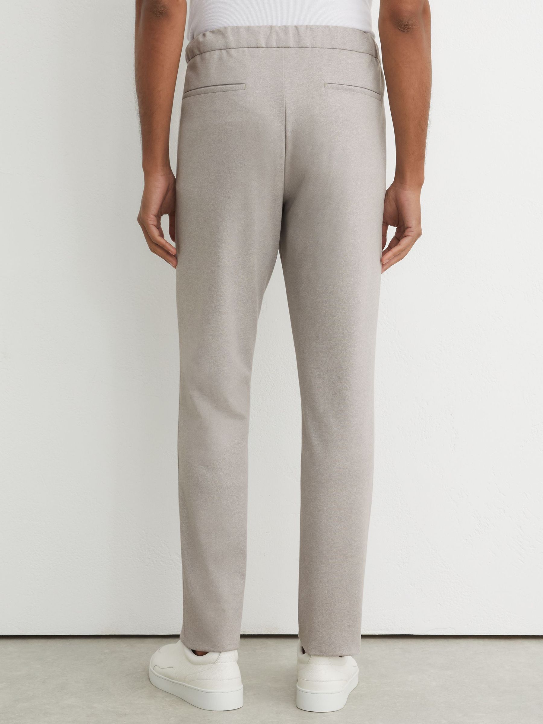 Pantalon R-Flex extensible dans les quatre sens avec cordon de serrage, coupe ajustée, gris chiné - Image 8 de 9