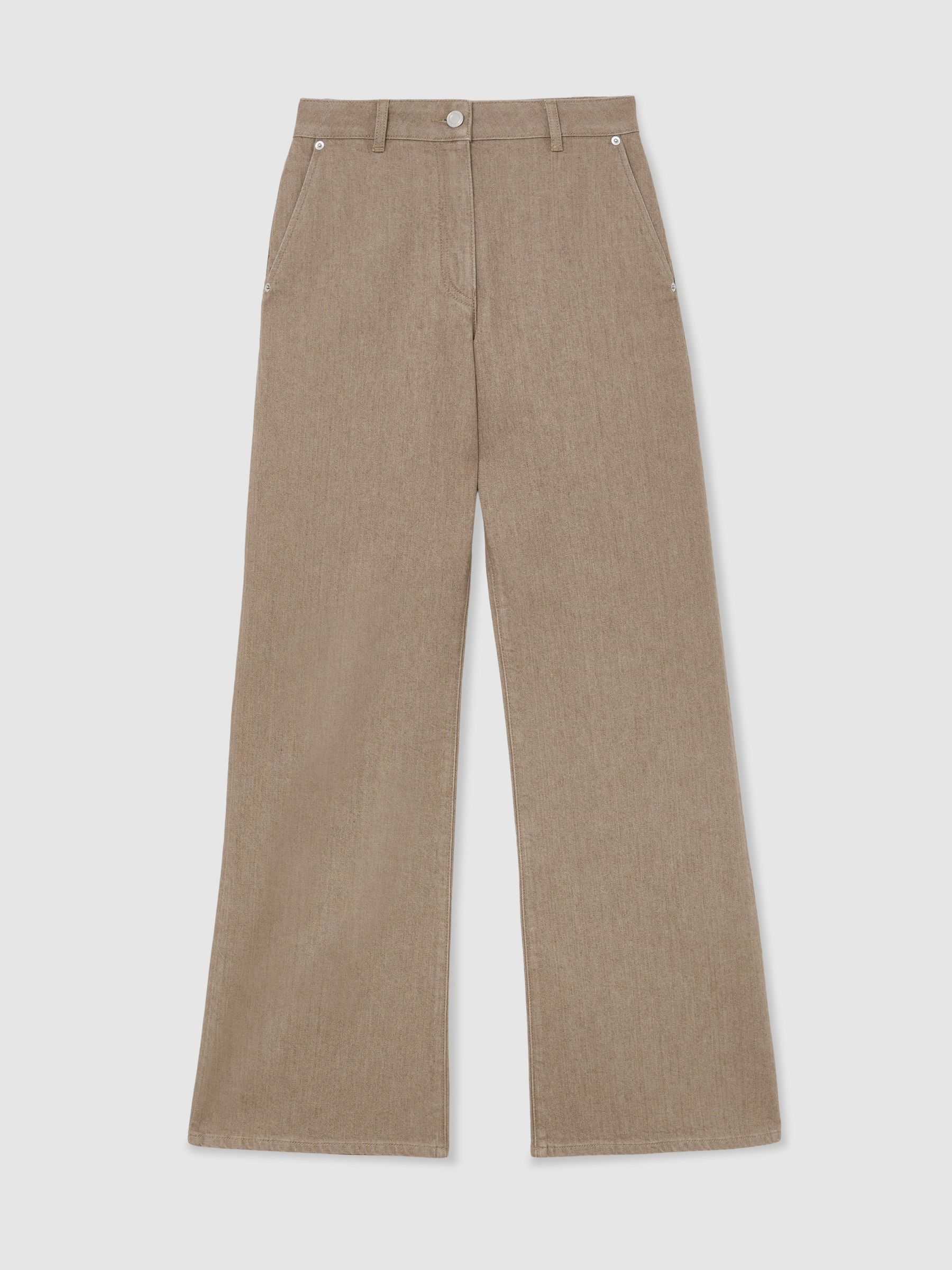 Petite Wide-Leg Jeans in Sand - Image 2 of 7