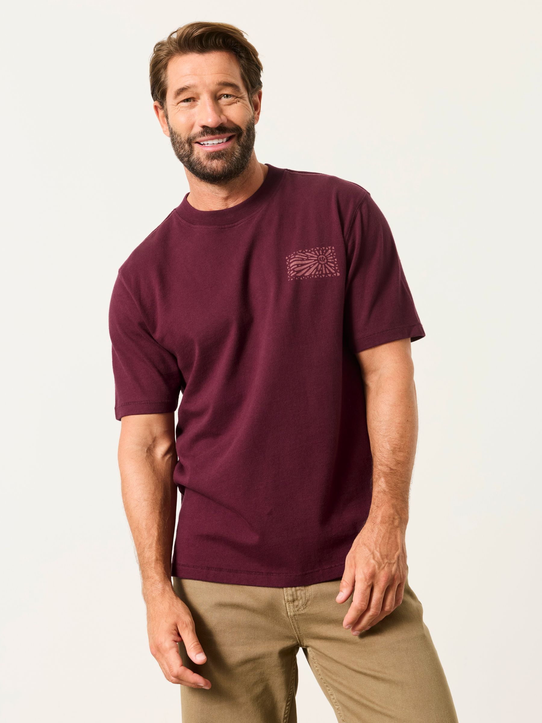 Plum Purple Resort Graphic T-Shirt - Image 1 of 7