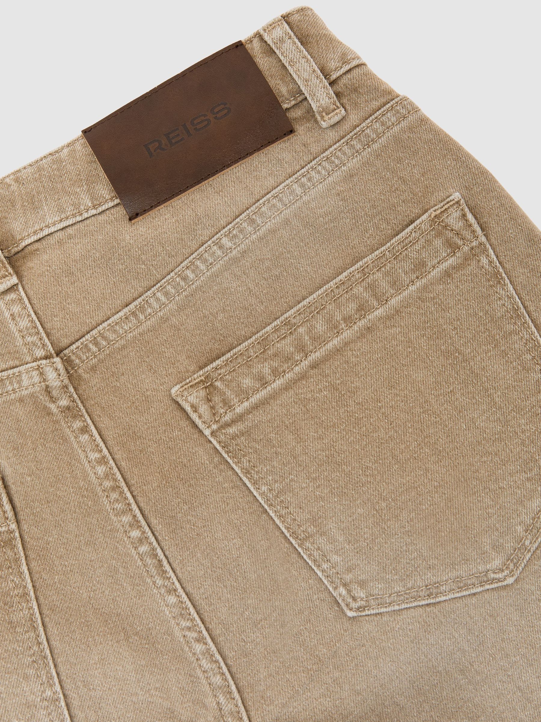 Petite Mid-Rise Straight-Leg Jeans in Neutral - image 3
