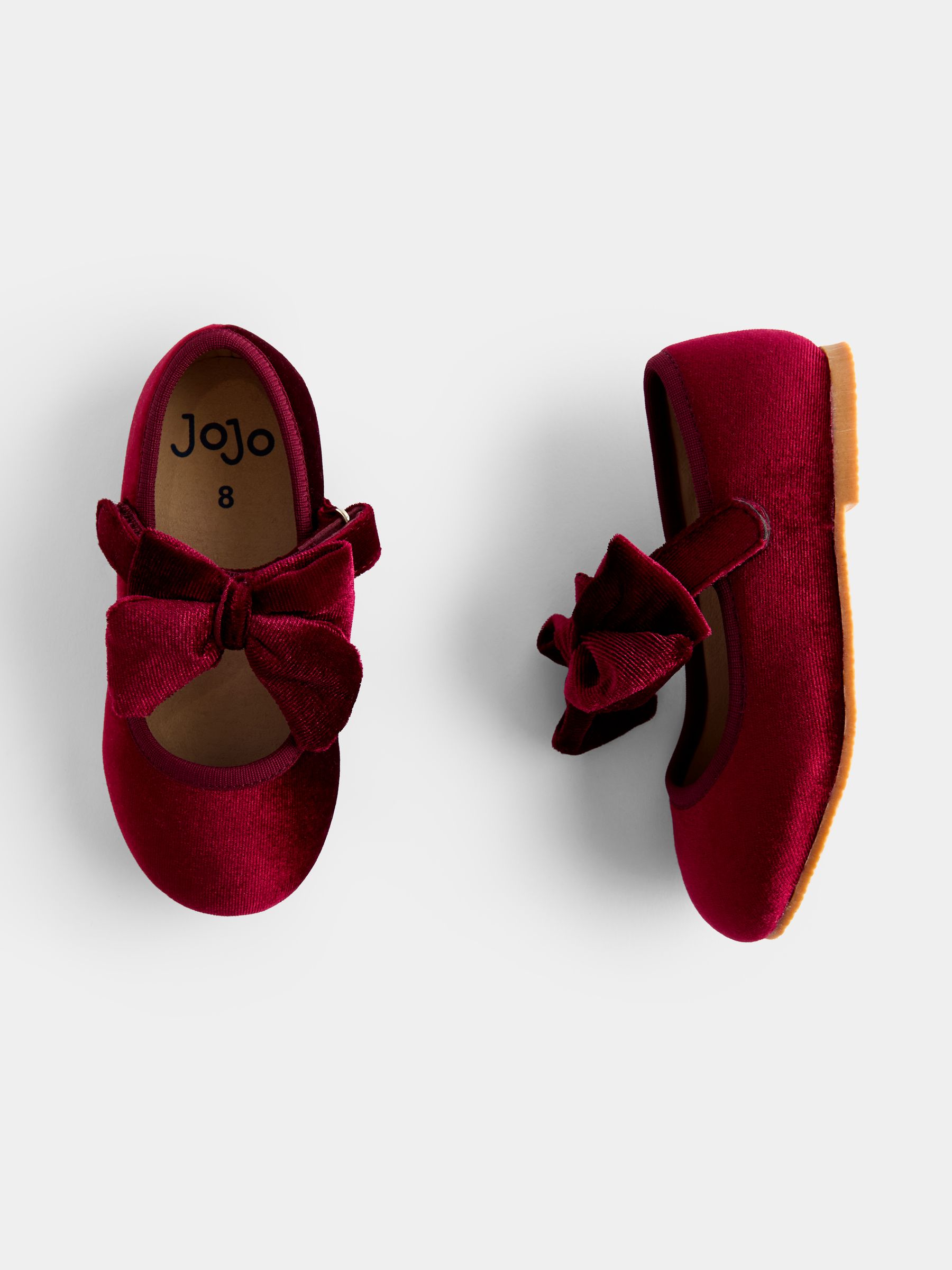 Burgundy Velvet Ballet Shoes - Image 4 of 4