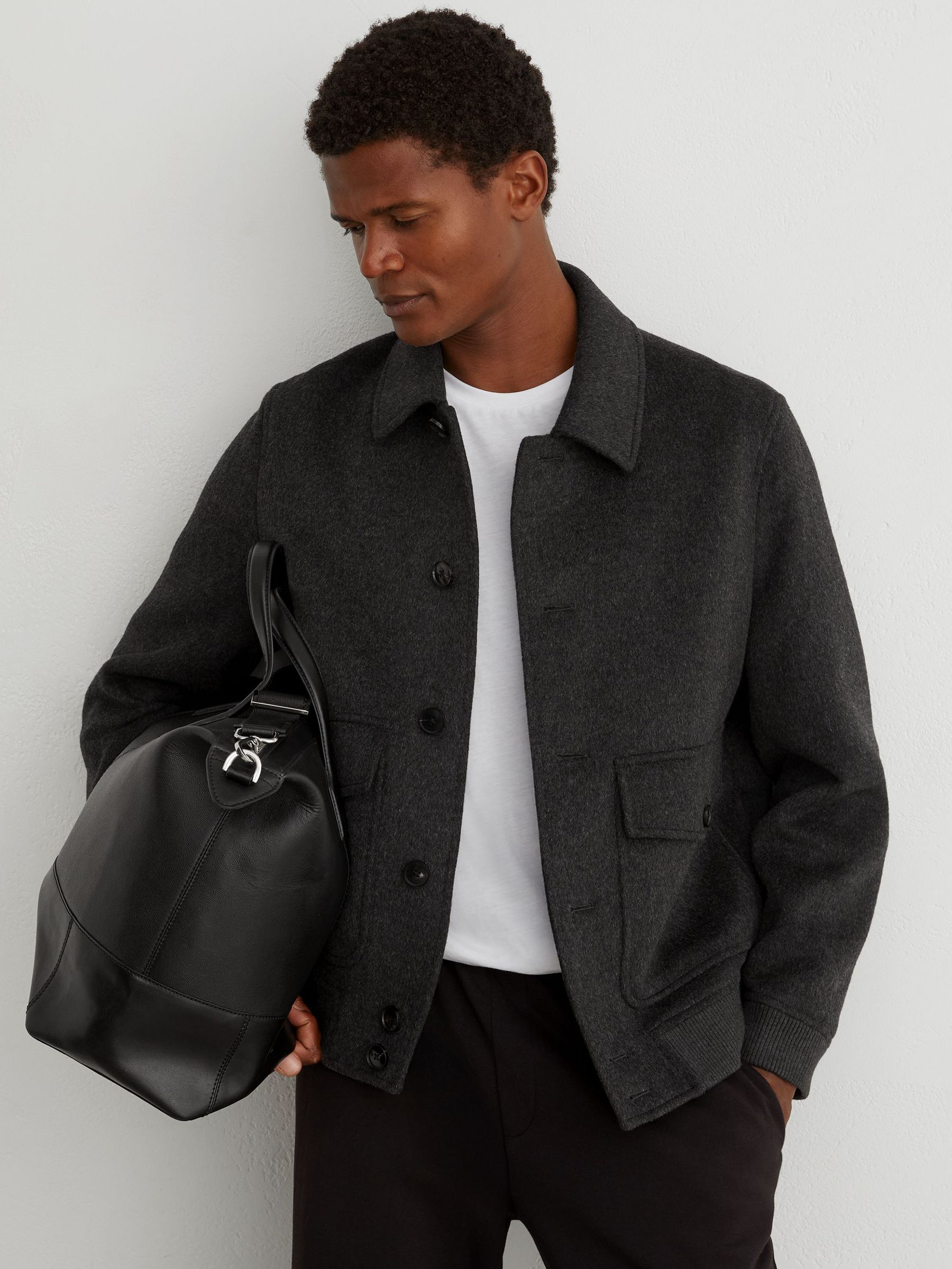Jacket in Charcoal Grey - Image 1 of 7 Jacket in Charcoal Grey - Image 1 of 7