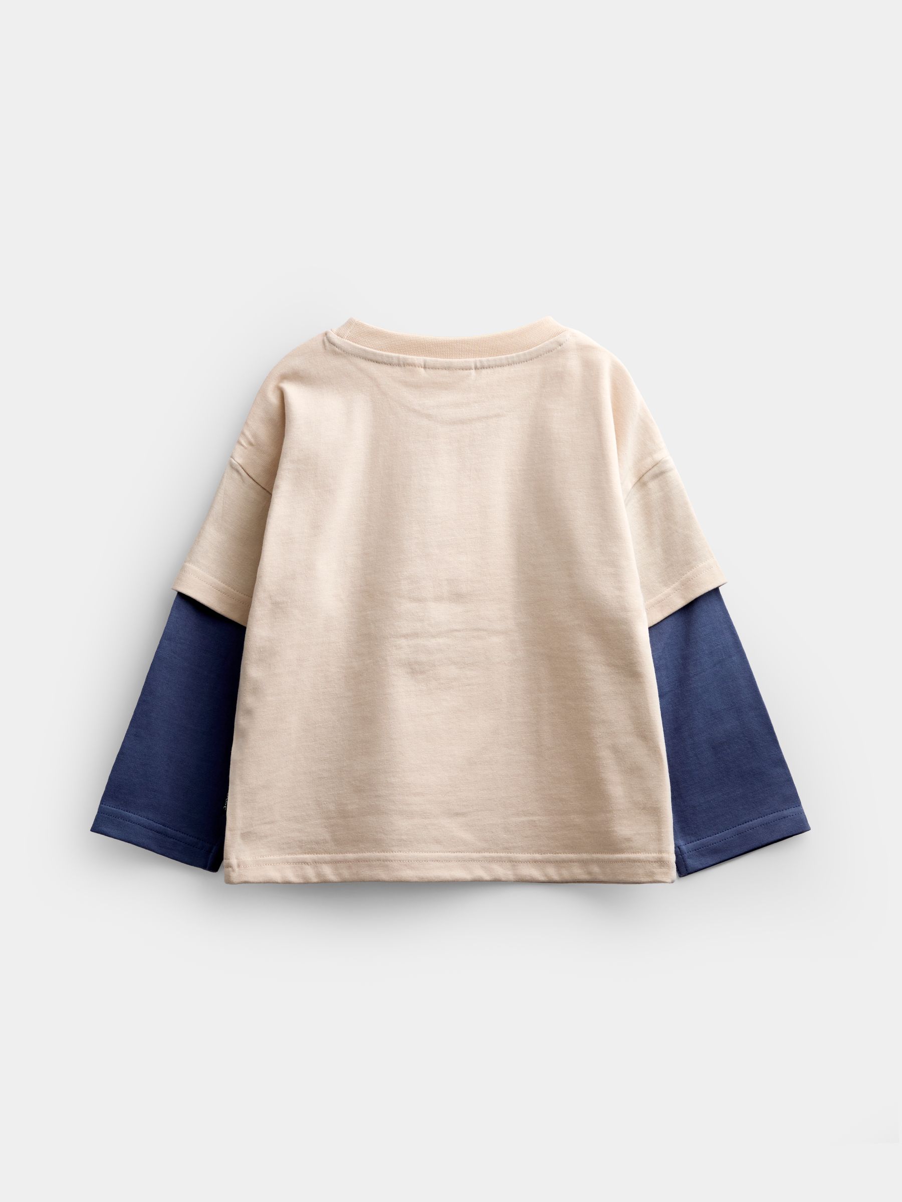 Natural Dino Caravan Double Sleeve Top - Image 2 of 4