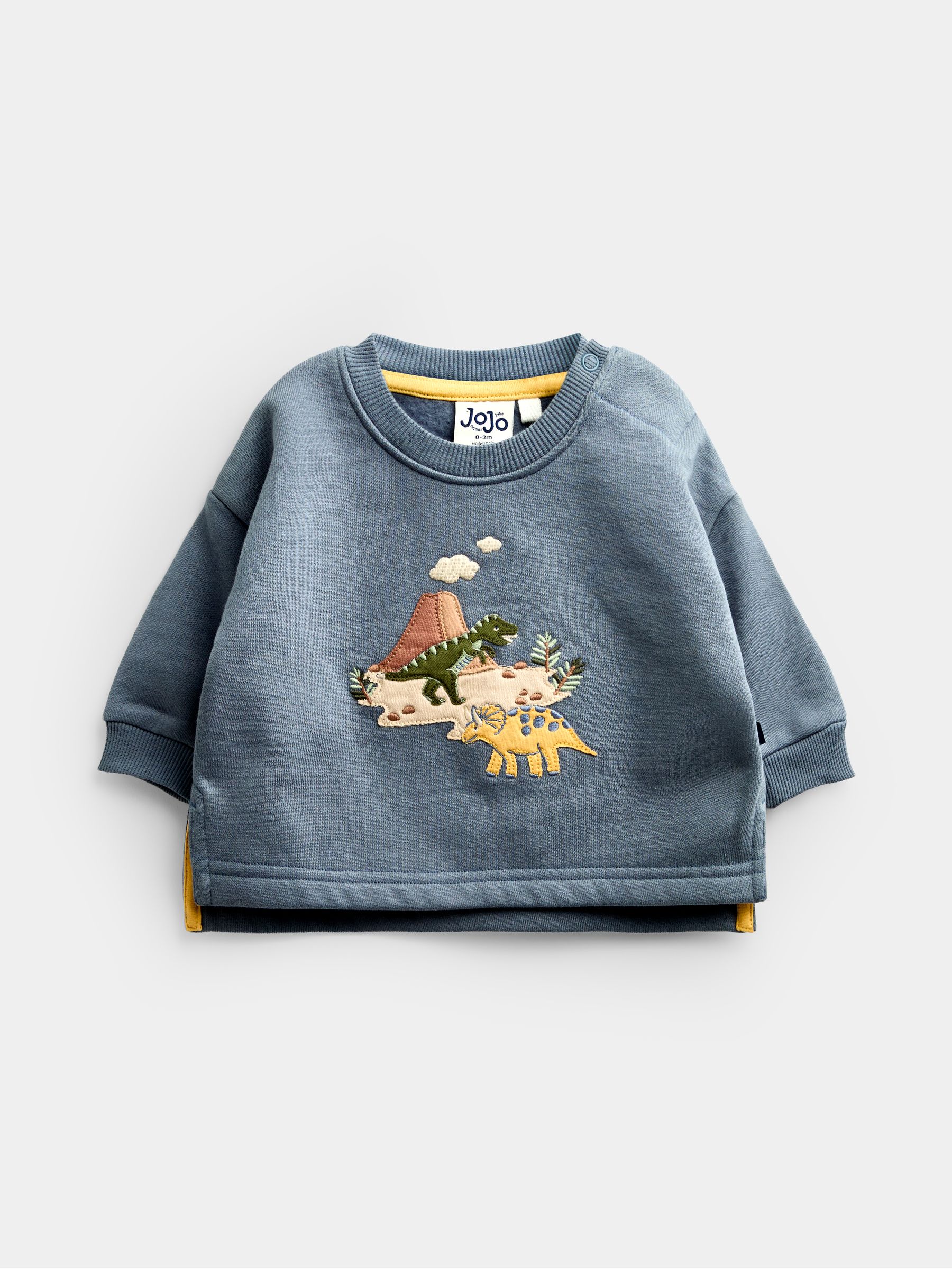 Blue Dino 2-Piece Sweatshirt & Jogger Set - Image 2 of 7