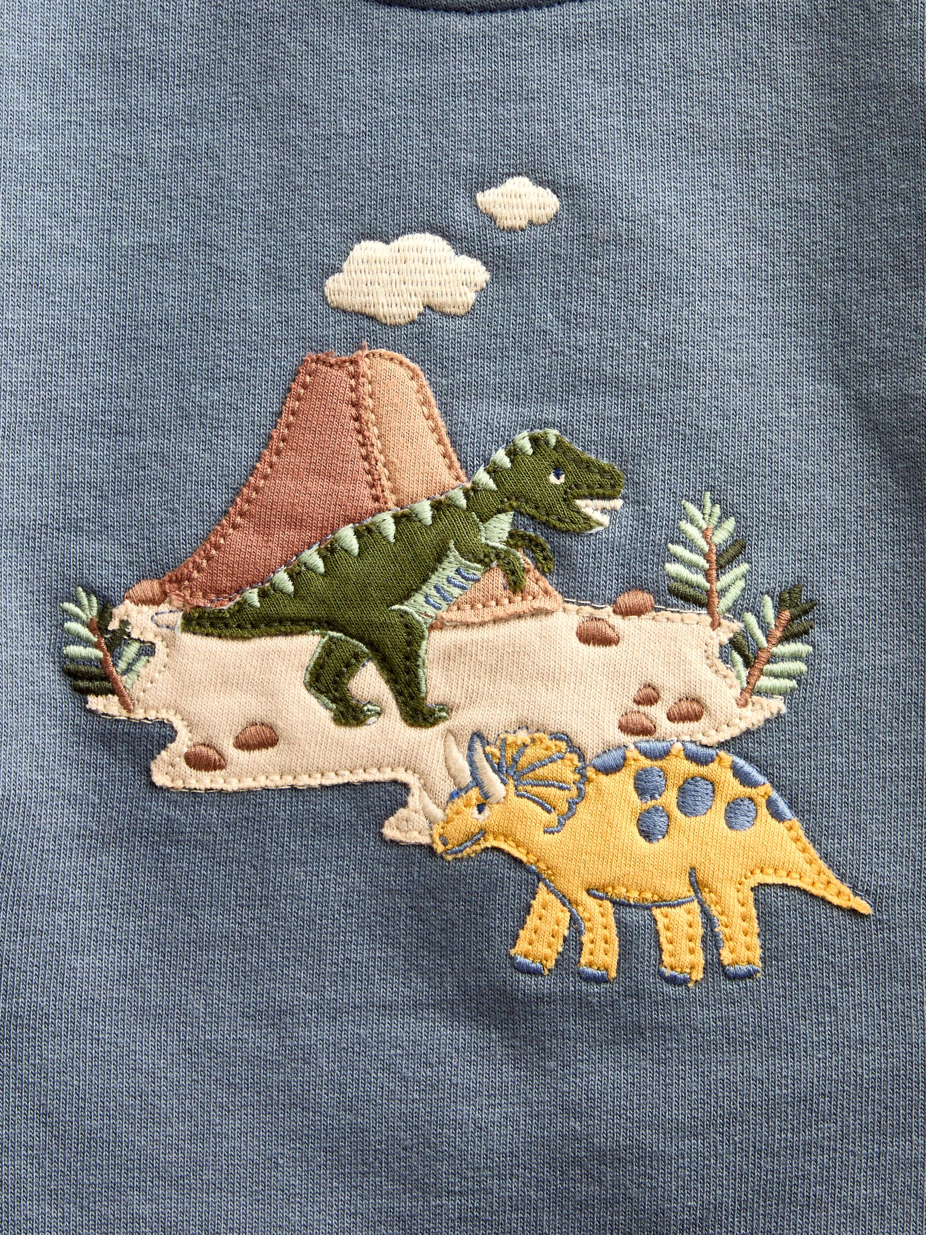 Blue Dino 2-Piece Sweatshirt & Jogger Set - Image 7 of 7 Blue Dino 2-Piece Sweatshirt & Jogger Set - Image 7 of 7
