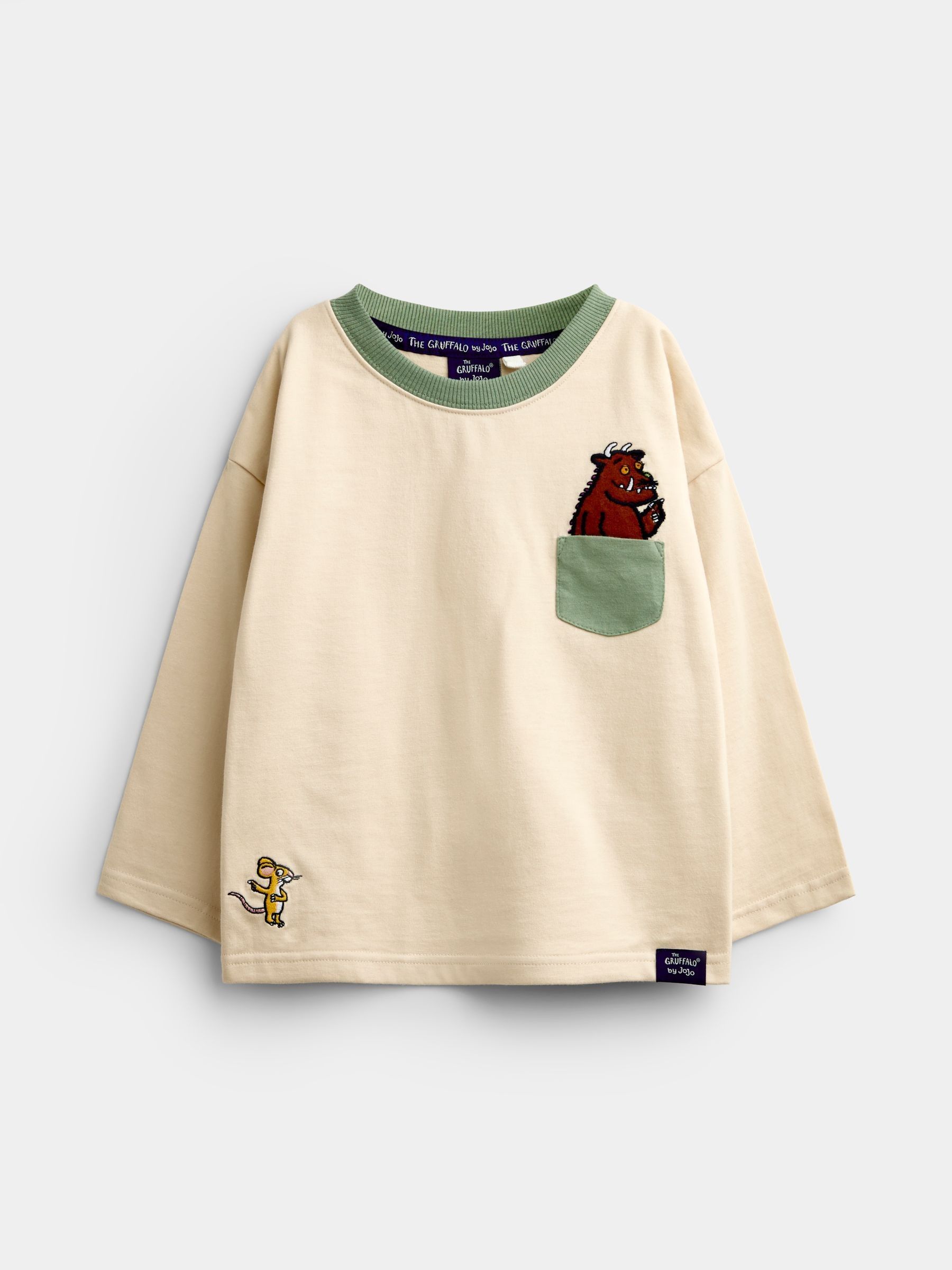 The Gruffalo Khaki Green 2-Piece Top & Stripe Joggers Set - Image 2 of 6