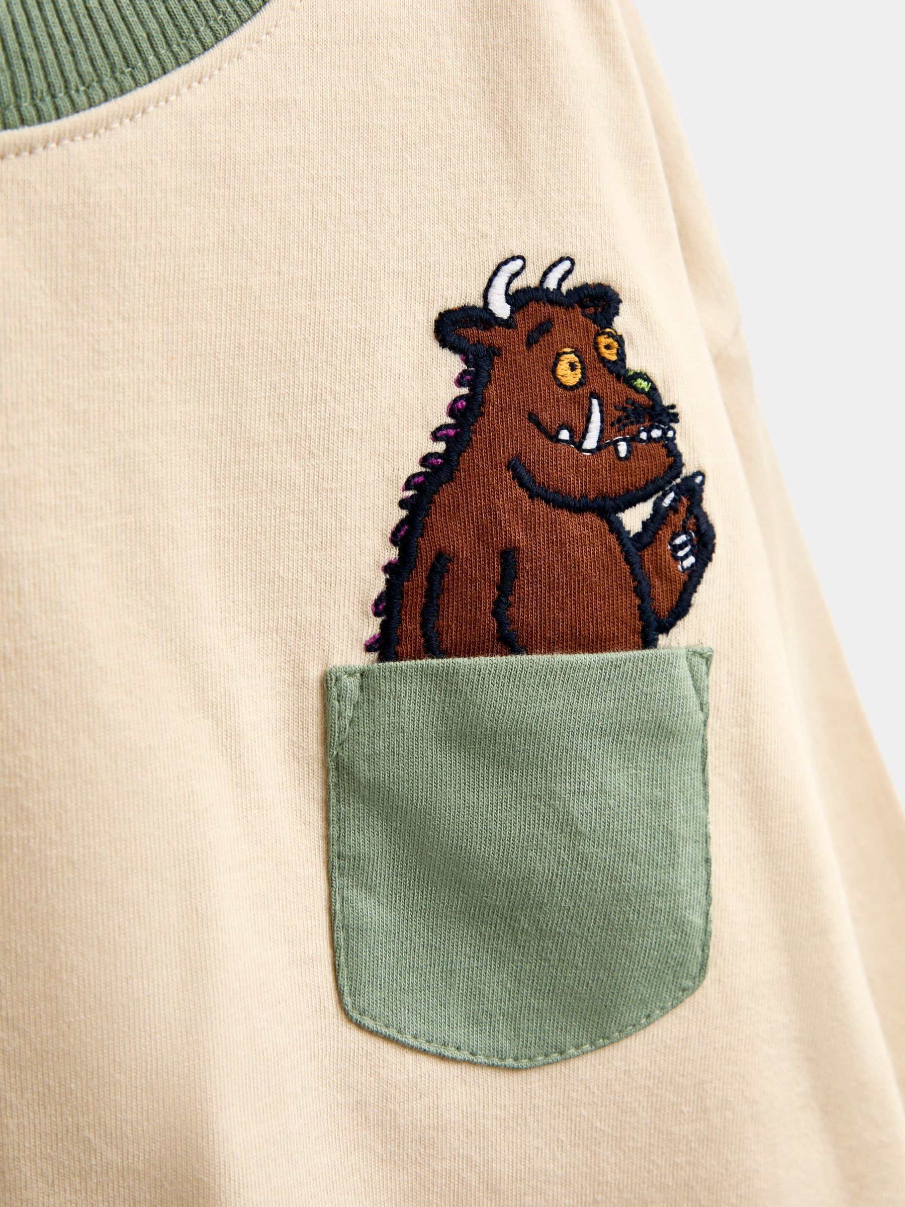 The Gruffalo Khaki Green 2-Piece Top & Stripe Joggers Set - Image 6 of 6 The Gruffalo Khaki Green 2-Piece Top & Stripe Joggers Set - Image 6 of 6